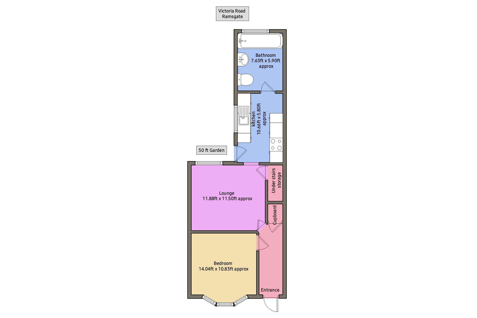 -, Victoria Road, Ramsgate floorplan