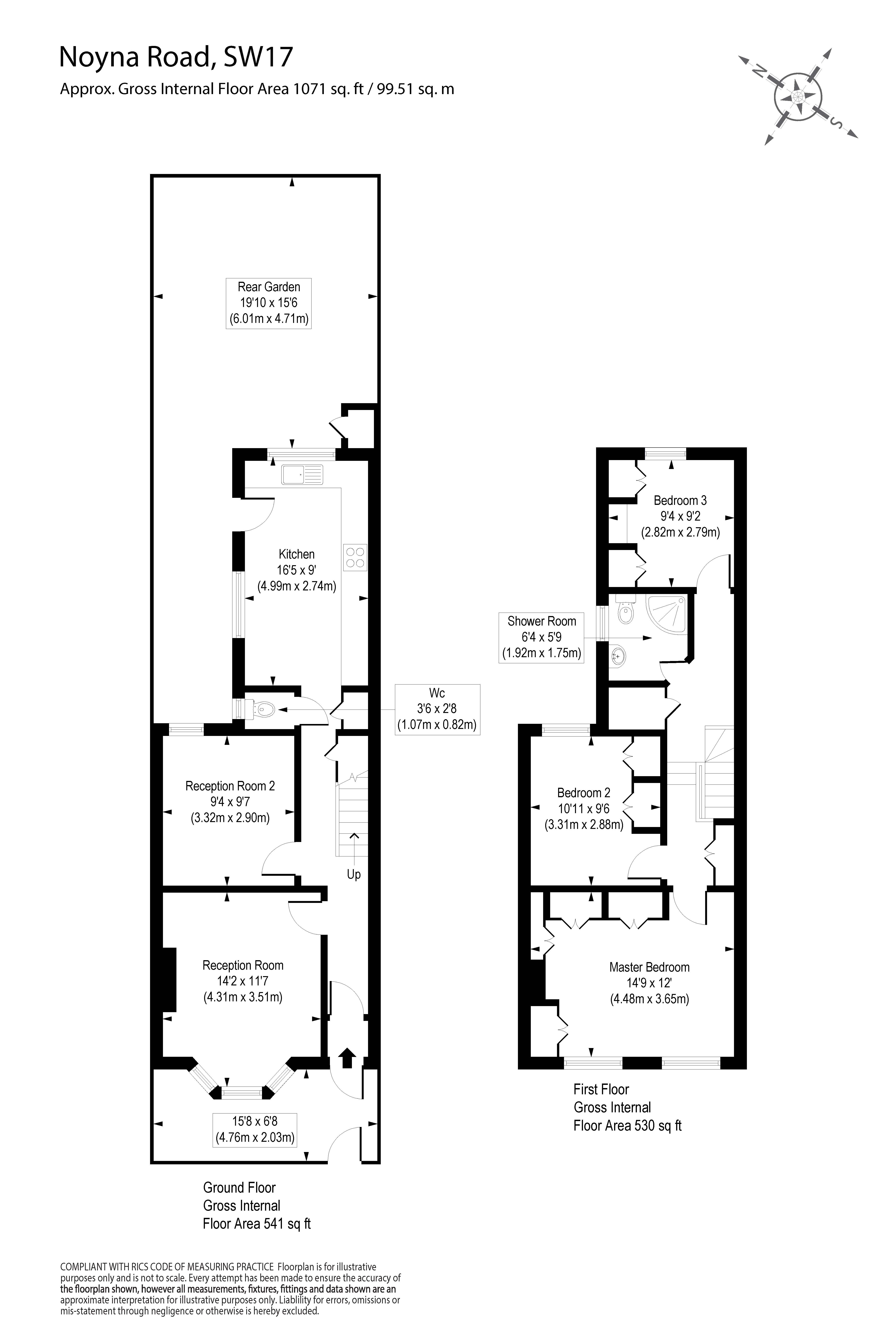 54, Noyna Road, London floorplan