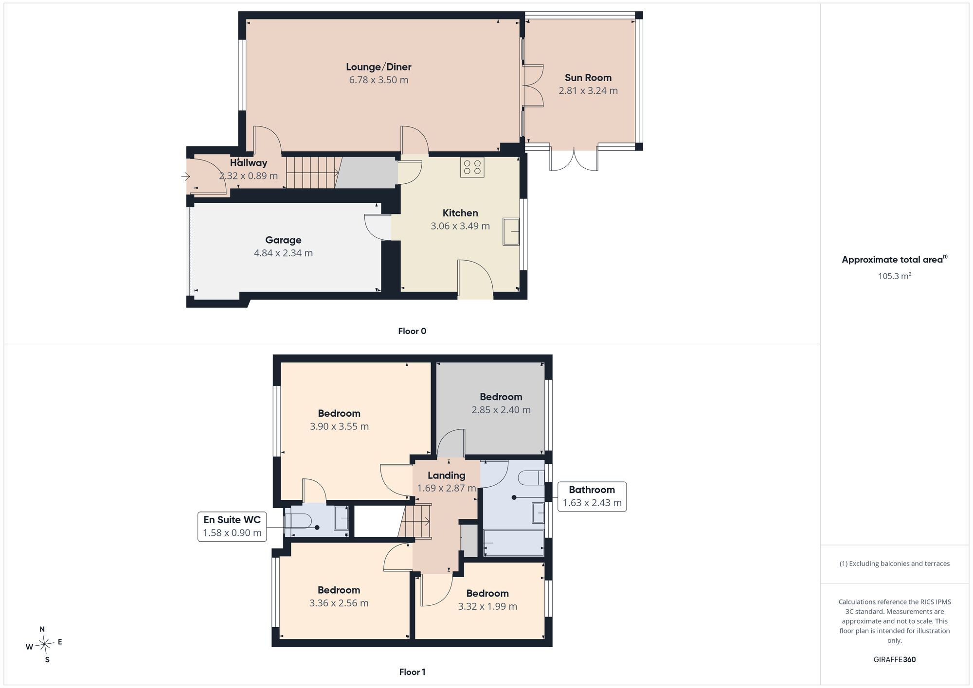 91 Parkdale Rise, Newcastle Upon Tyne floorplan