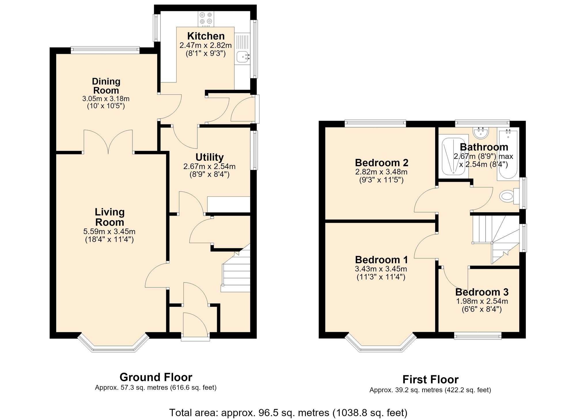 37 Poulton Avenue, Accrington floorplan