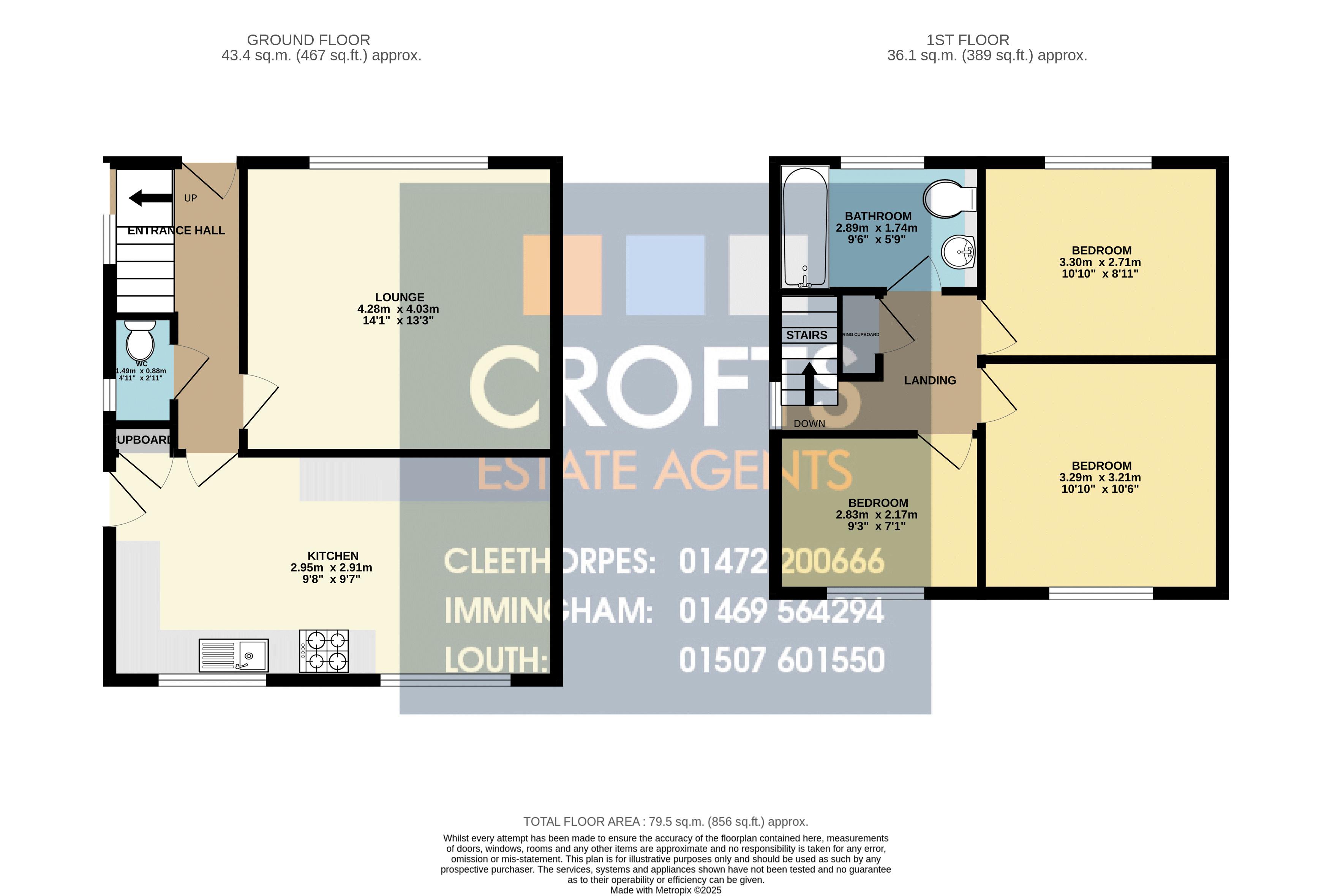 19, Robert Close, Immingham floorplan