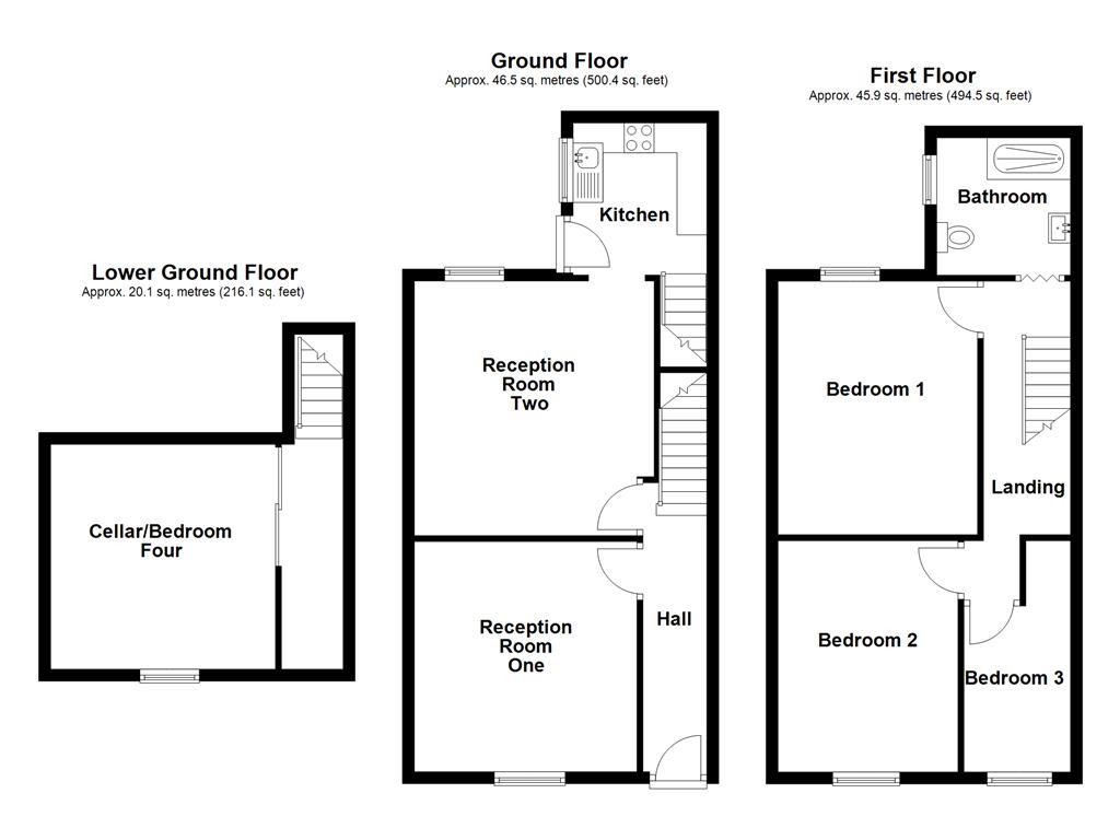 366, Bury Road, Rochdale floorplan