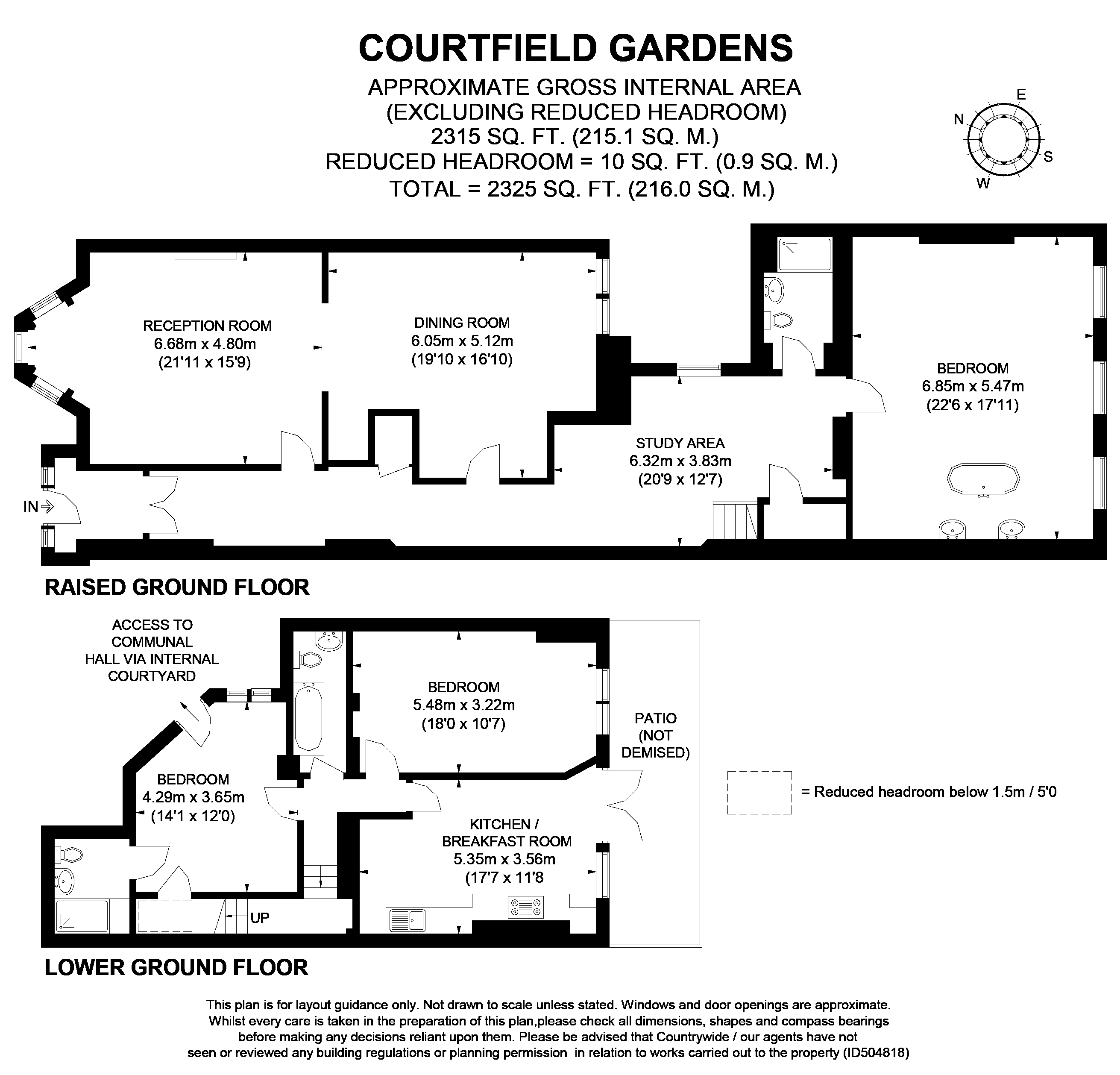 3 Bedrooms Flat to rent in Courtfield Gardens, South Kensington SW5
