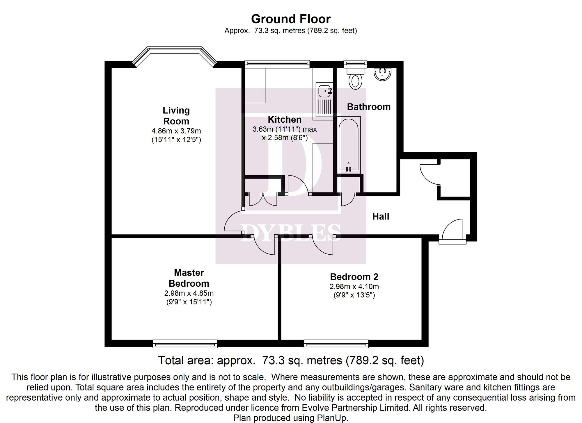 Flat 35, Windsor House Lawn Street, Winchester floorplan