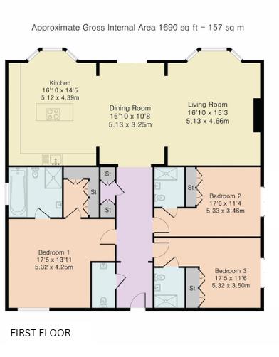 Flat 4, 96 Totteridge Village, Totteridge floorplan