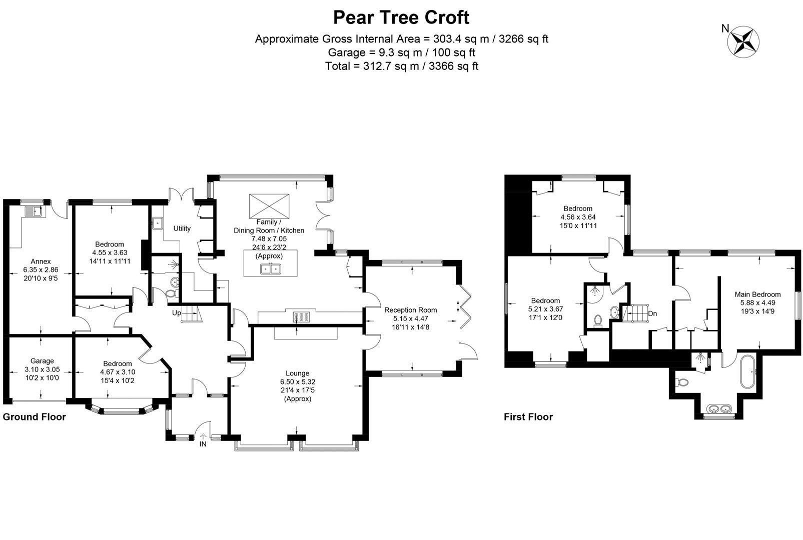 23, Pear Tree Croft, Preston floorplan