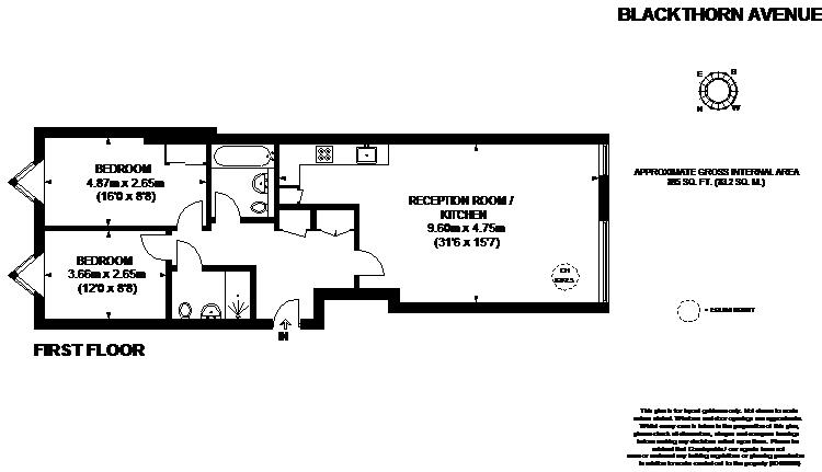 2 Bedrooms Flat to rent in Blackthorn Avenue, London N7