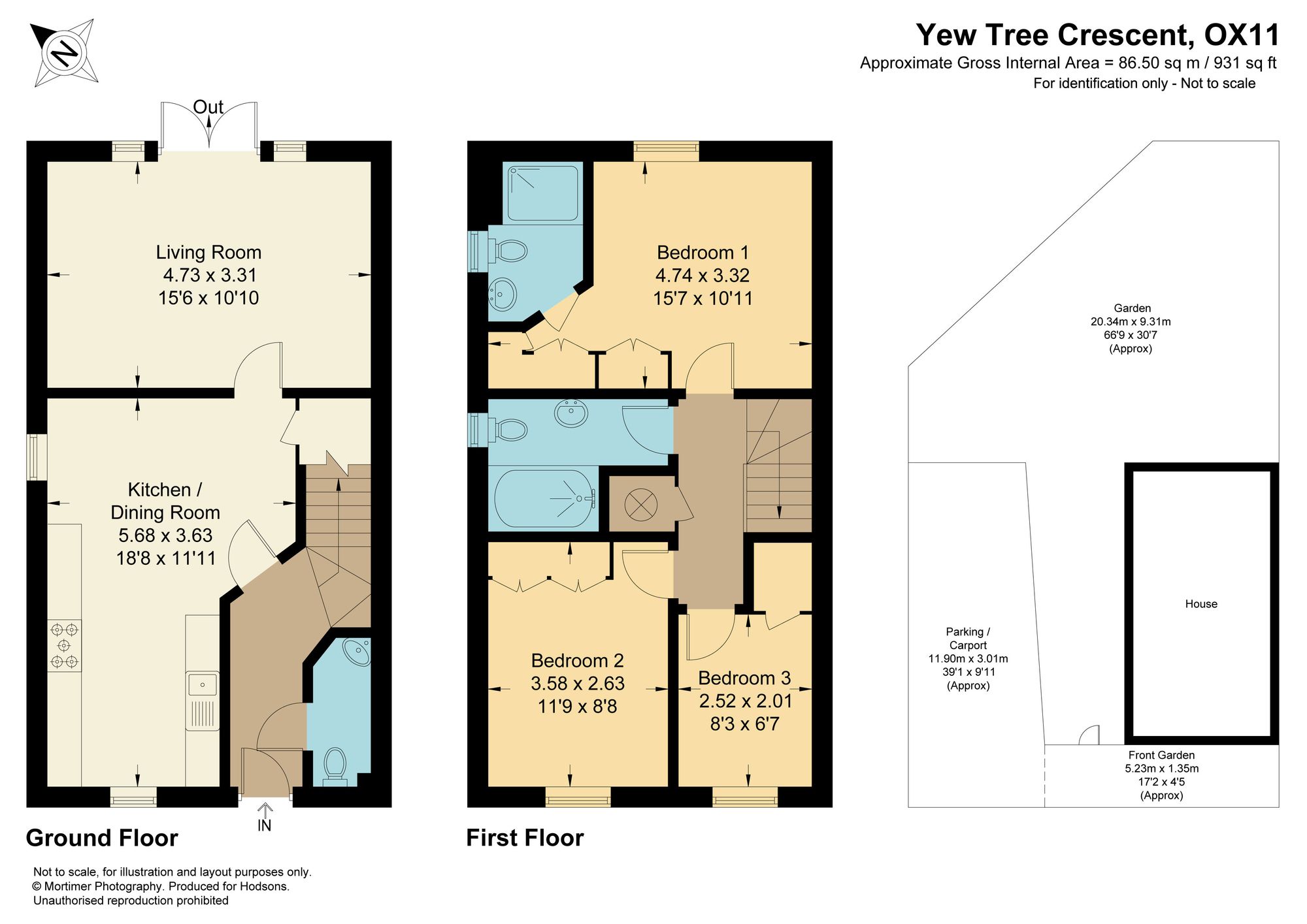 5 Yew Tree Crescent, Didcot floorplan