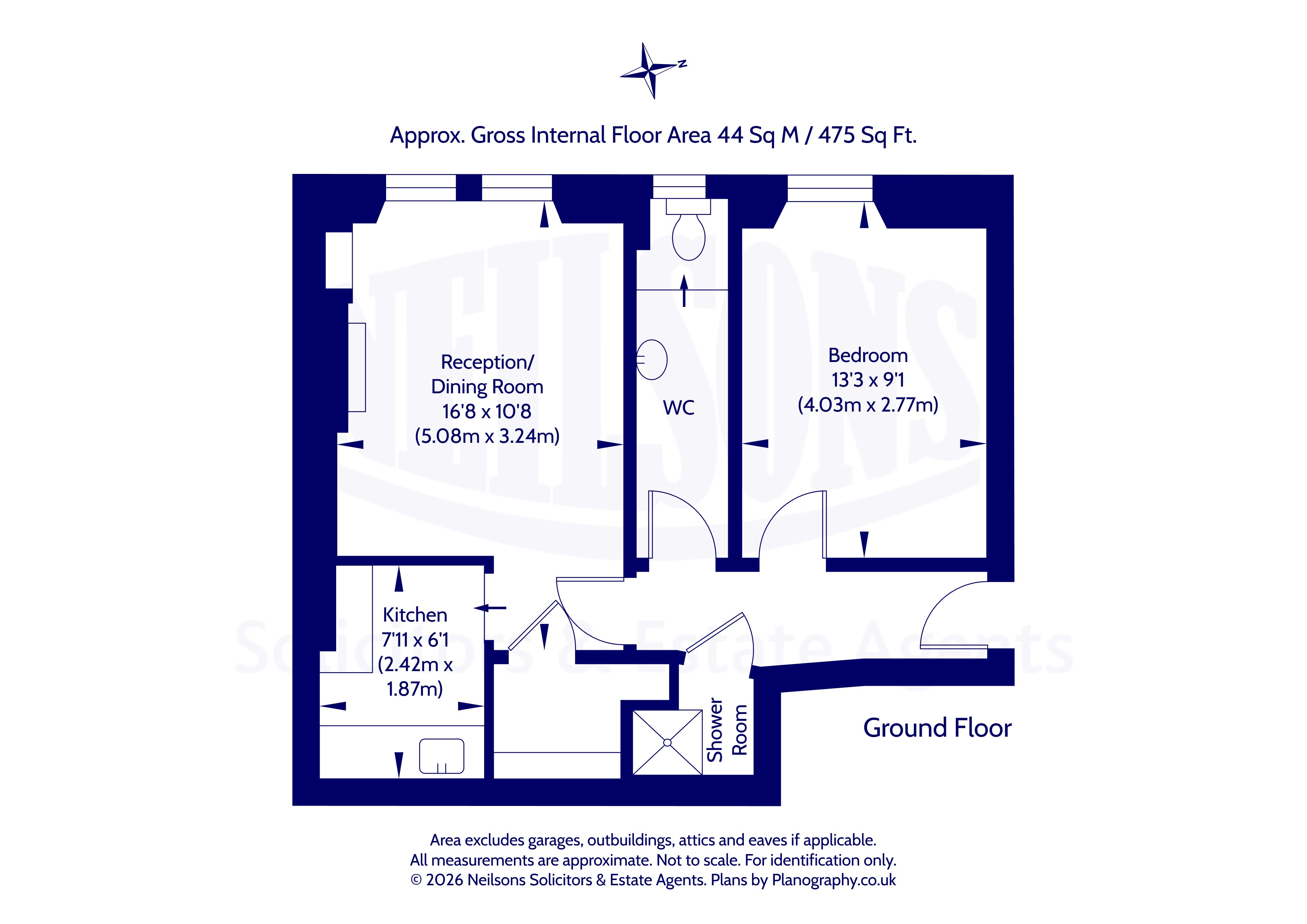 16/3 (PFR), Elgin Terrace, Edinburgh floorplan