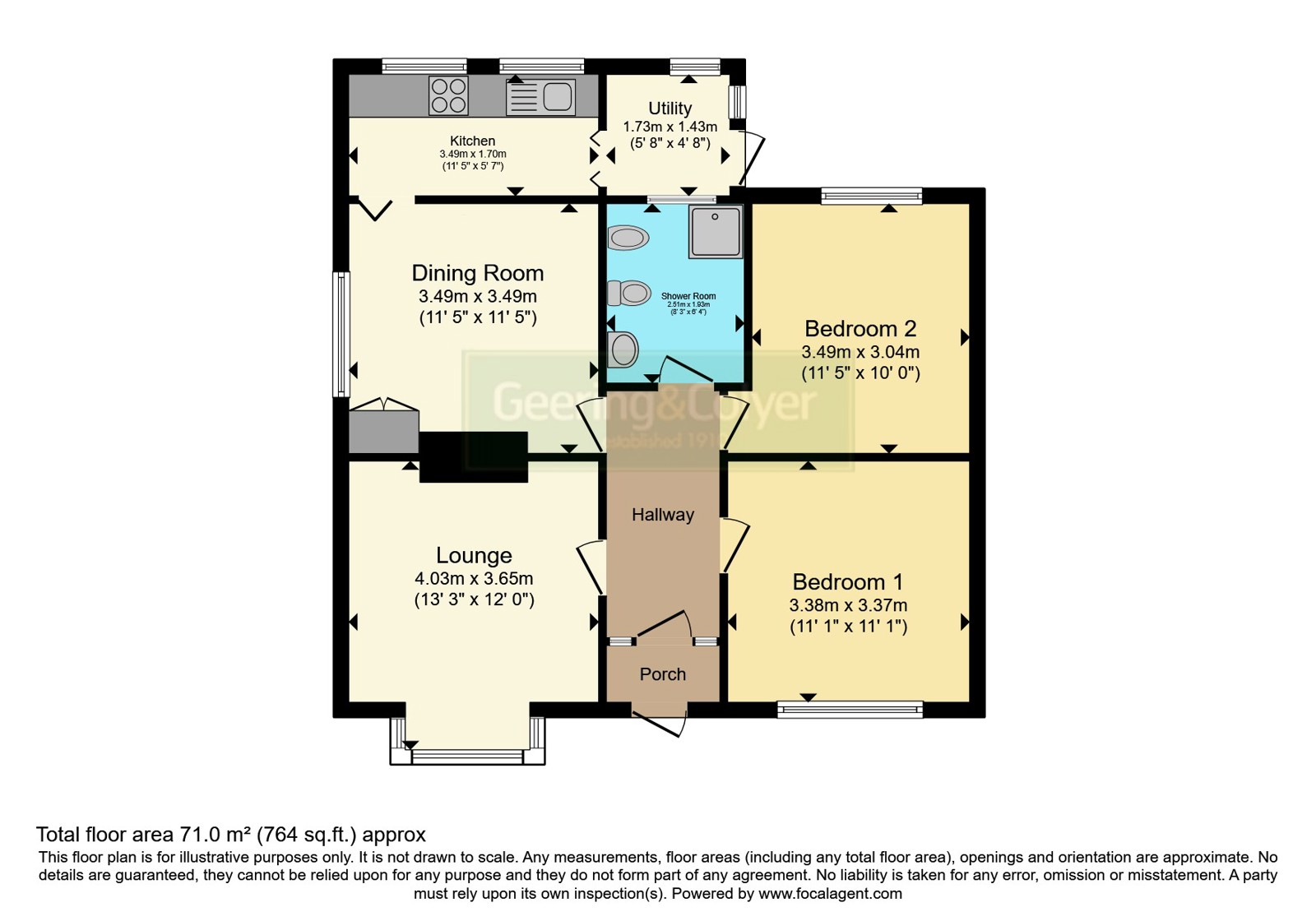 9, Farthingloe Road, Kent floorplan