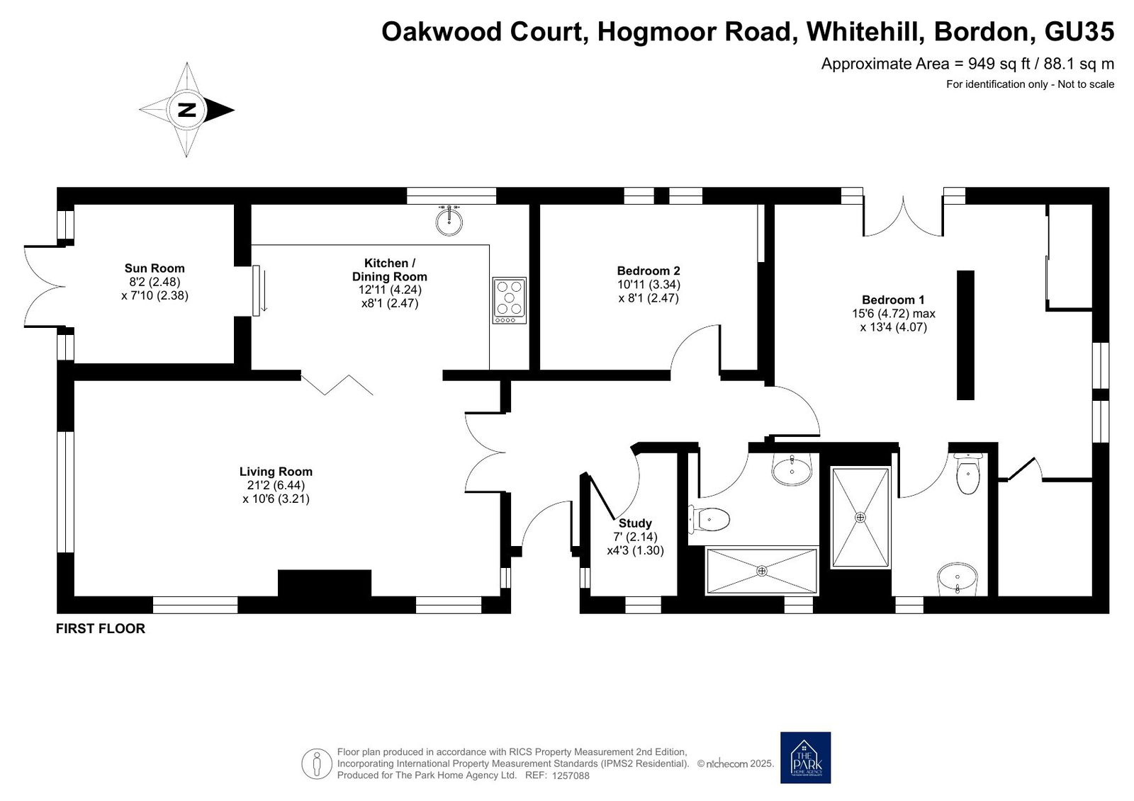 Oakwood Court,2 The Pines, Hogmoor Road, Bordon floorplan