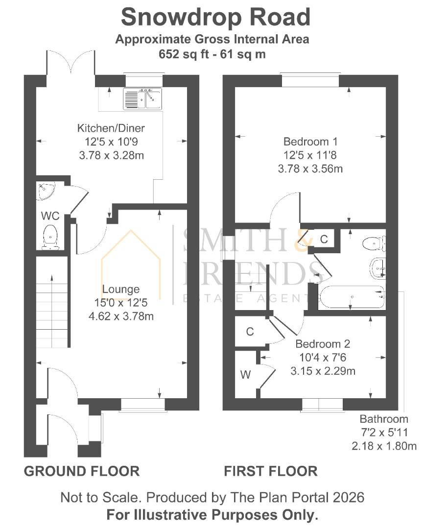 9, Snowdrop Road, Hartlepool floorplan