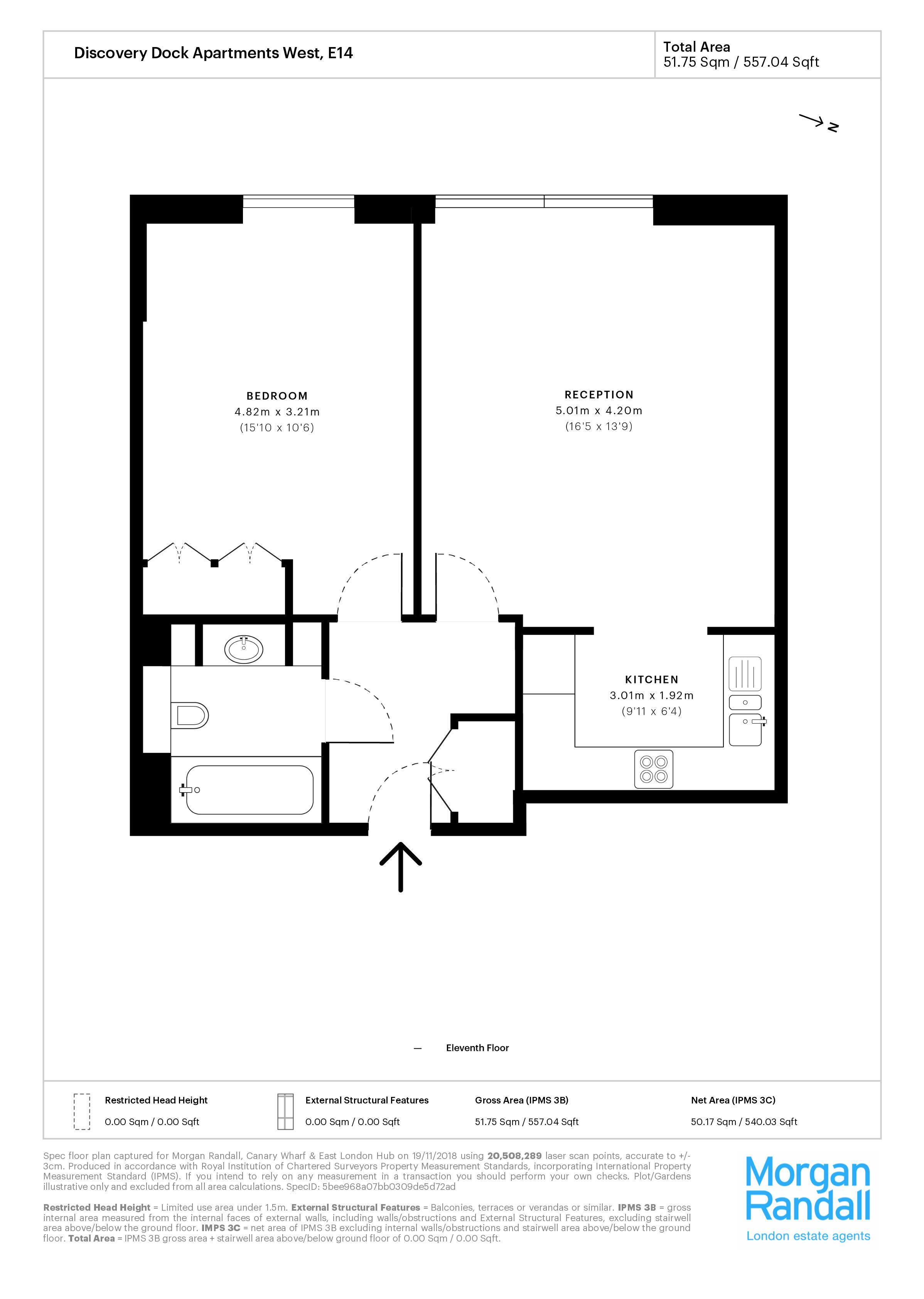 1 Bedrooms Flat to rent in Discovery Dock West, Canary Wharf E14