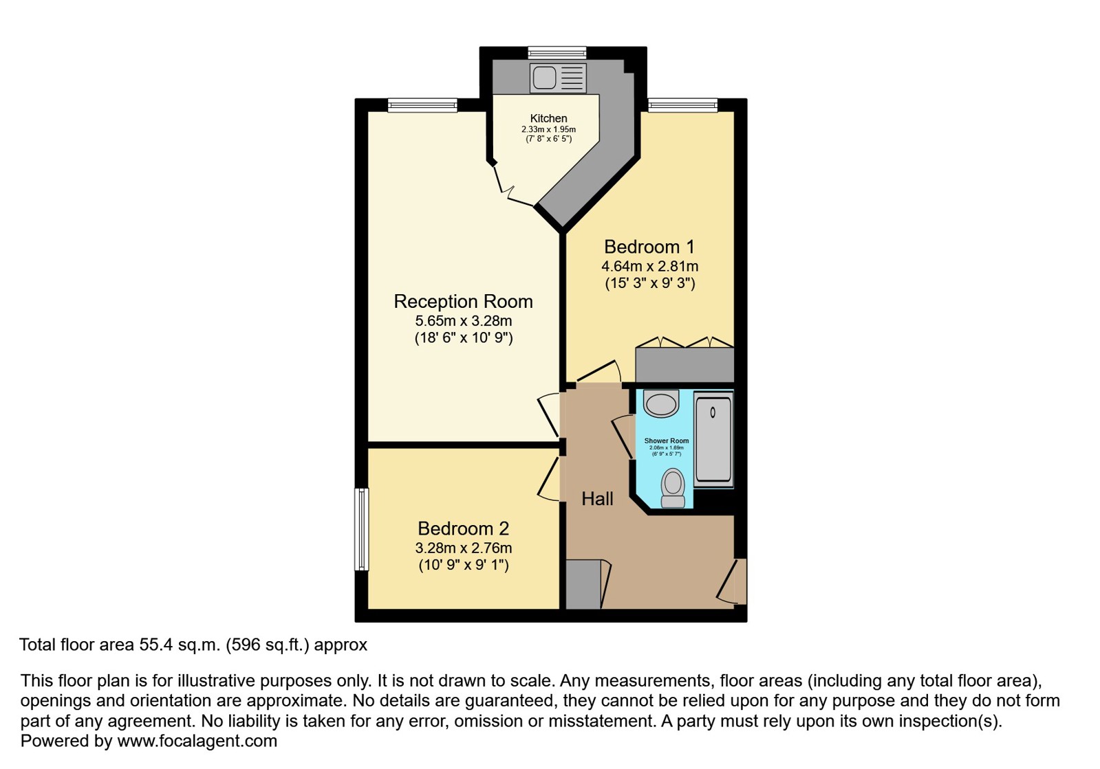 20, Amber Court, Hove floorplan