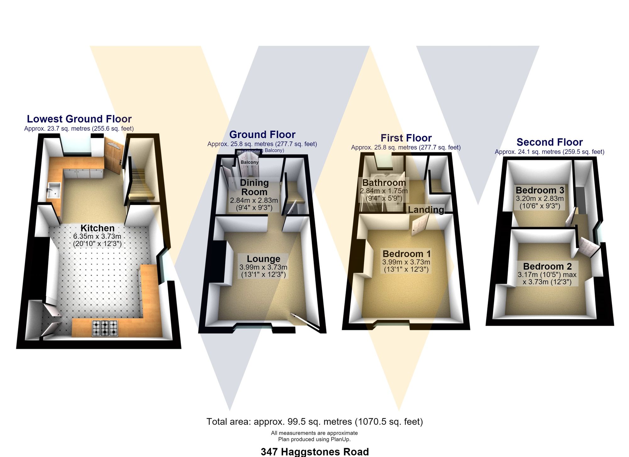 347 Haggstones Road, Sheffield floorplan