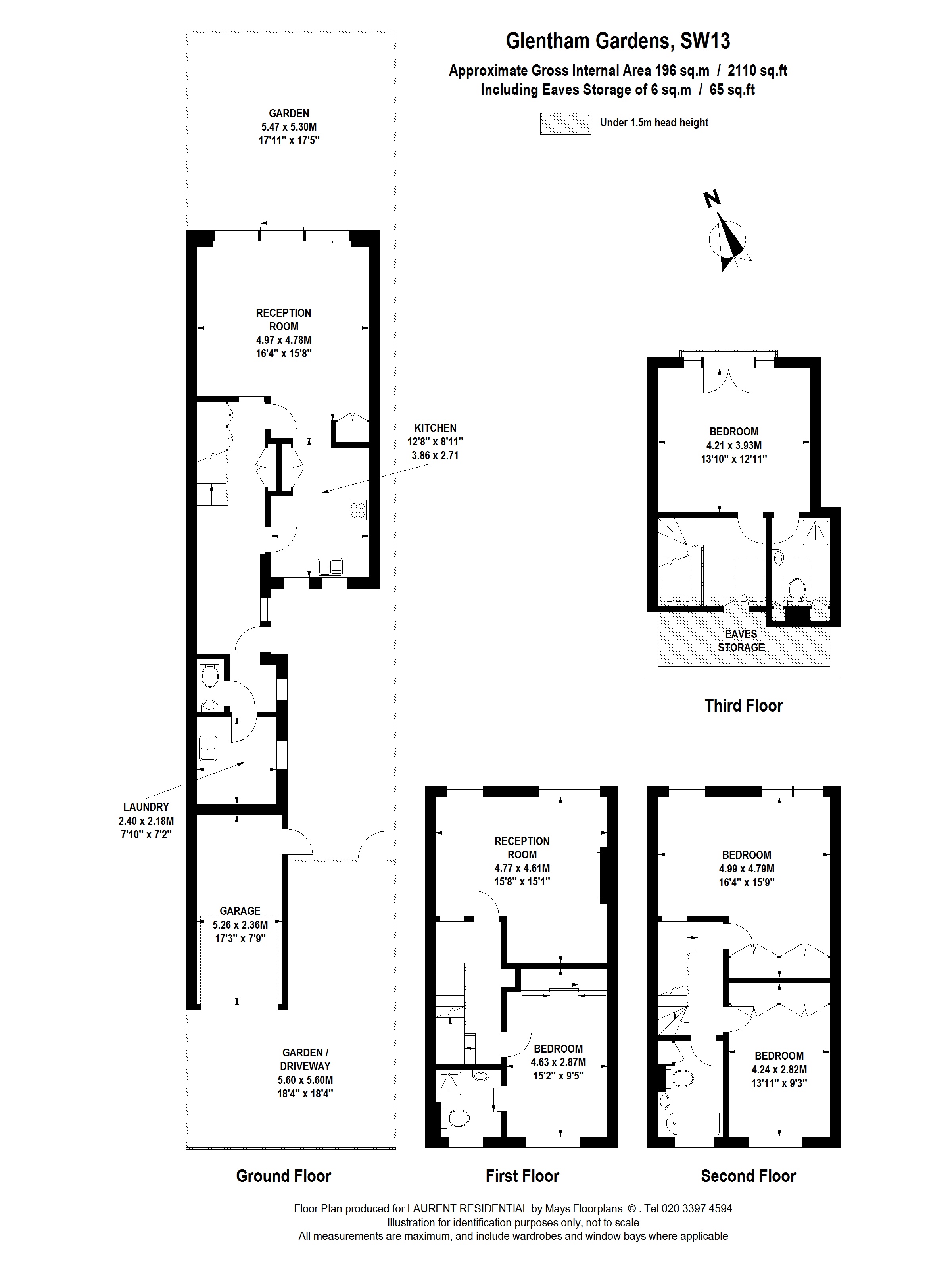 4 Bedrooms Town house to rent in Glentham Road, Barnes, London SW13