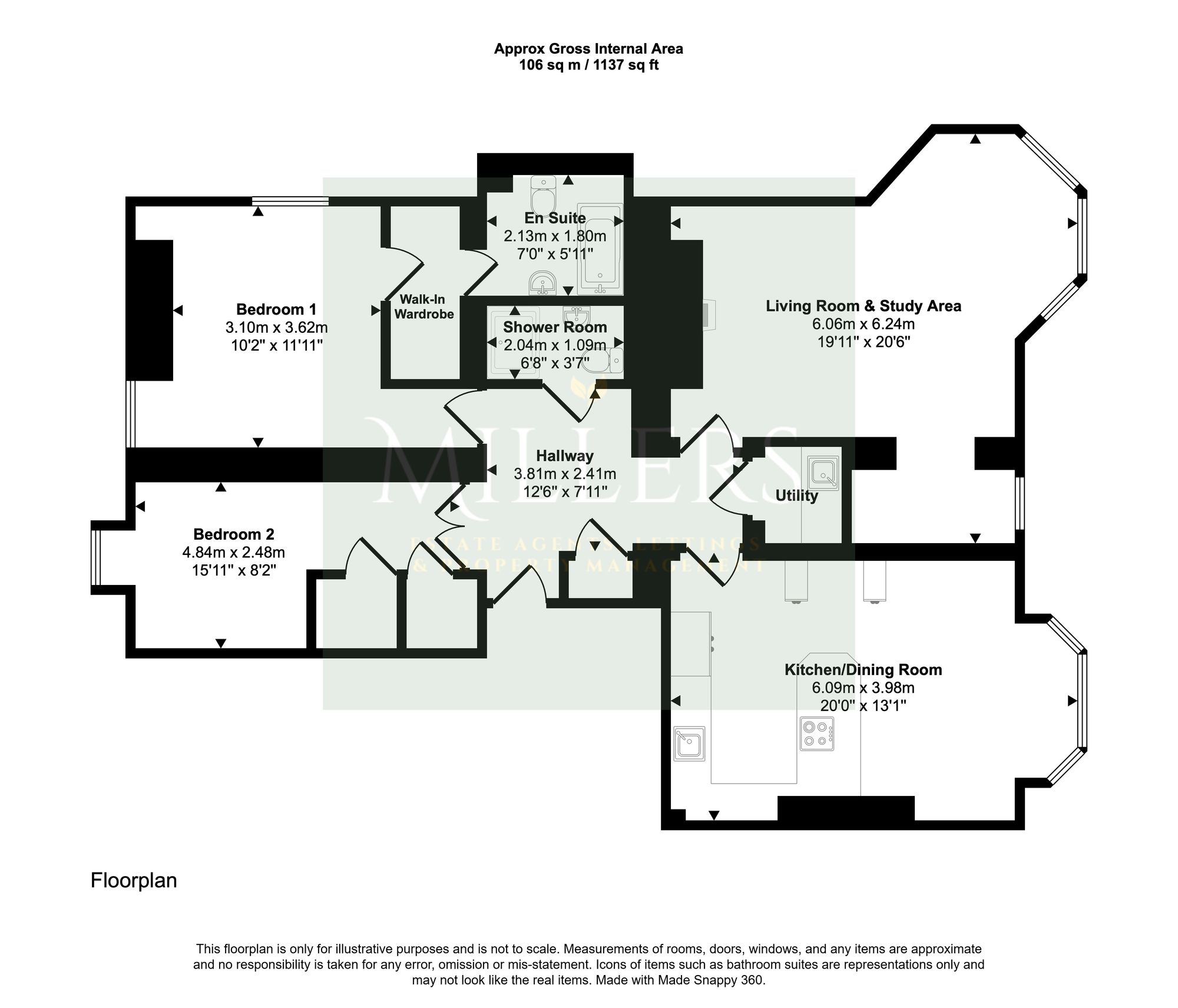 10 Anglia Court, Cromer floorplan
