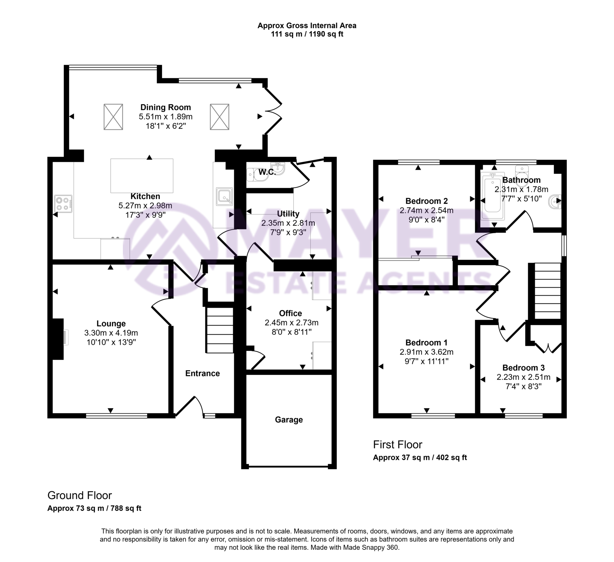 27, Kenmare Drive, Plymouth floorplan