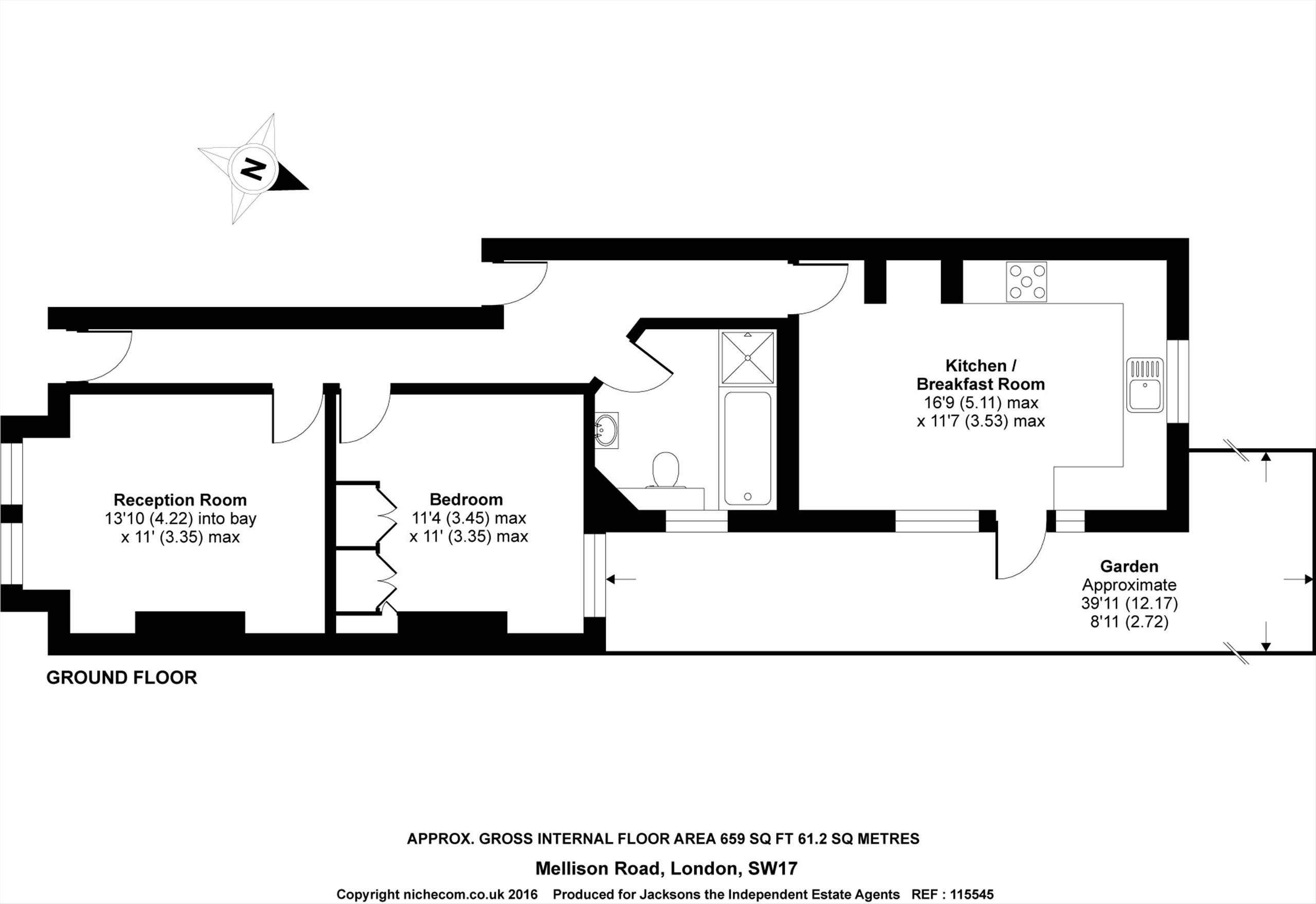 Mellison Road, London floorplan