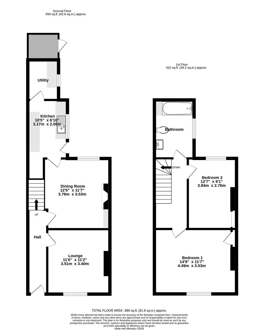 3, Adelaide Street, York floorplan