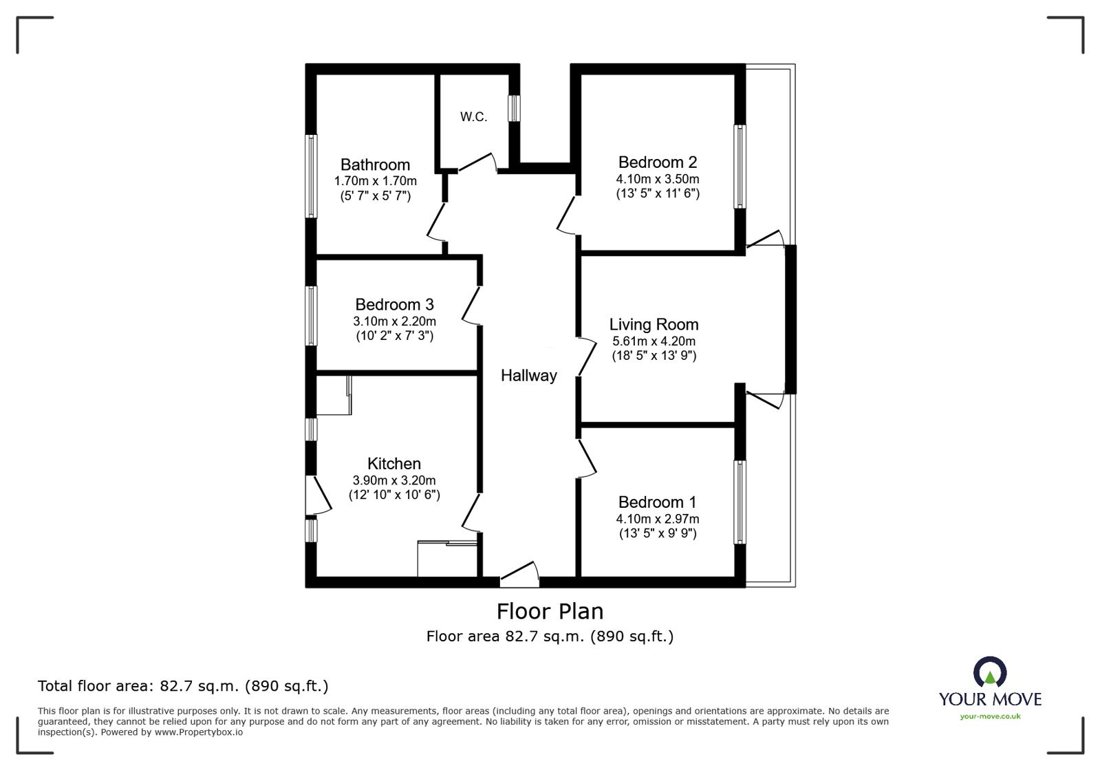 Flat 17, Onslow Court,, Brighton Road, Worthing floorplan