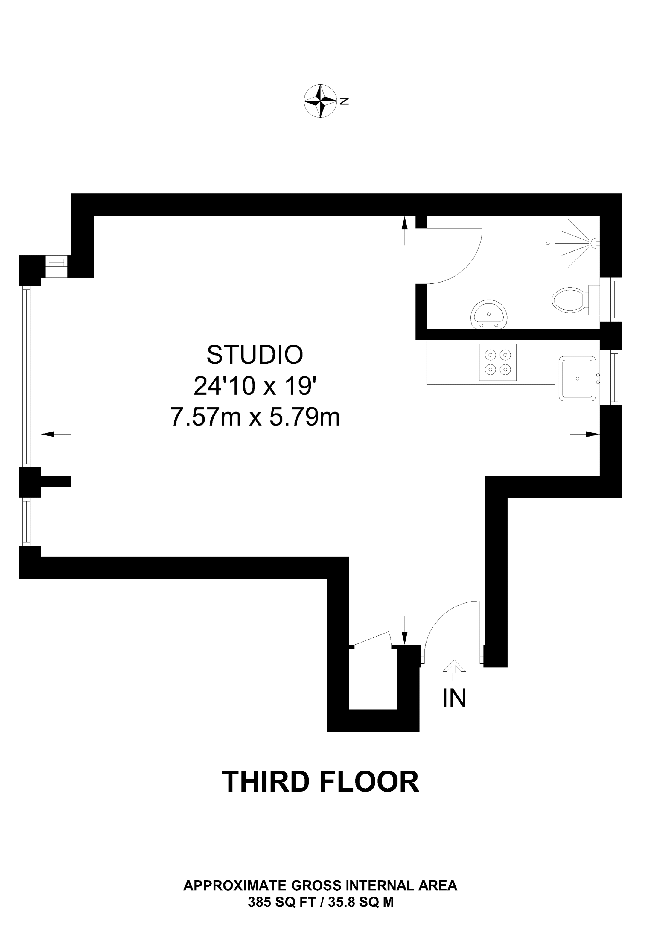 0 Bedrooms Studio to rent in Great Titchfield Street, Fitzrovia W1W