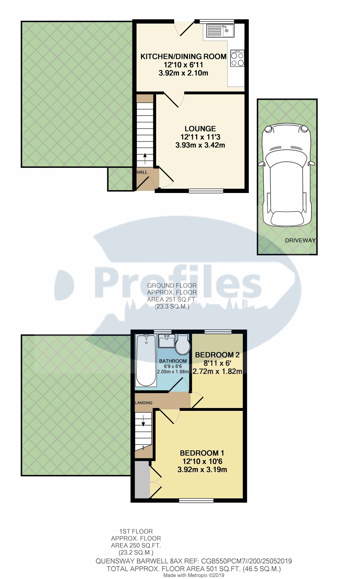 2 Bedrooms Town house to rent in Queensway, Barwell, Leicester LE9