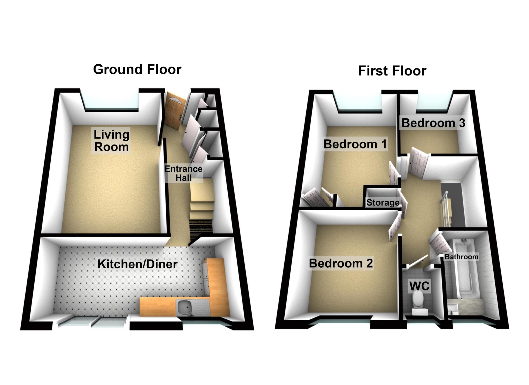118, Mottisfont Road, London floorplan