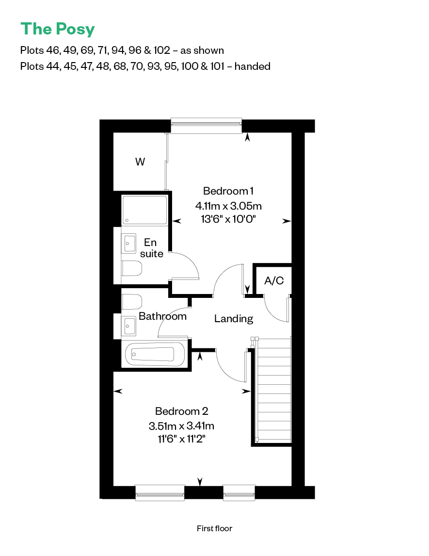 93, Tawny Owl Way, Hambrook, Po18 8Re floorplan