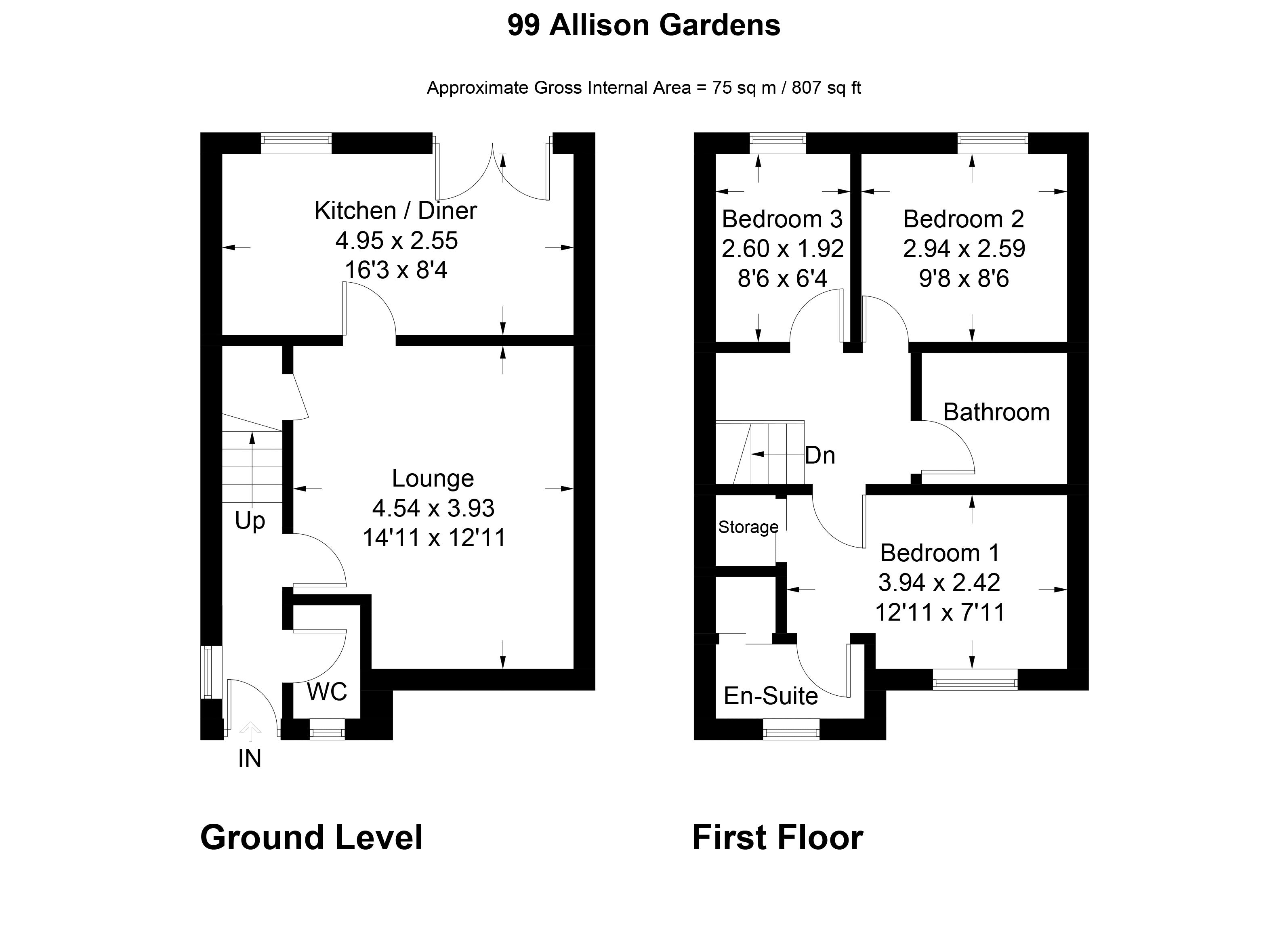 3 Bedrooms Semi-detached house for sale in Allison Gardens, Blackridge, Bathgate EH48