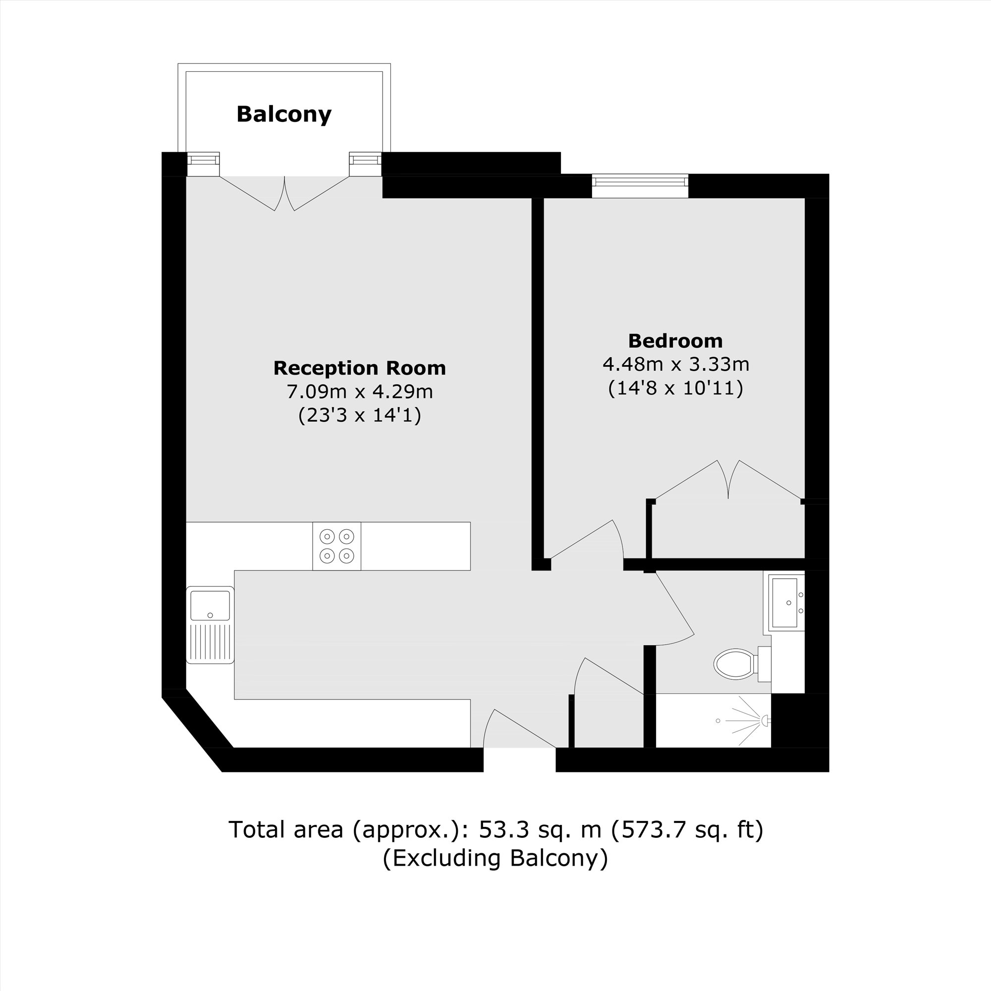 Flat 32, Walpole House, 126, Westminster Bridge Road, London floorplan