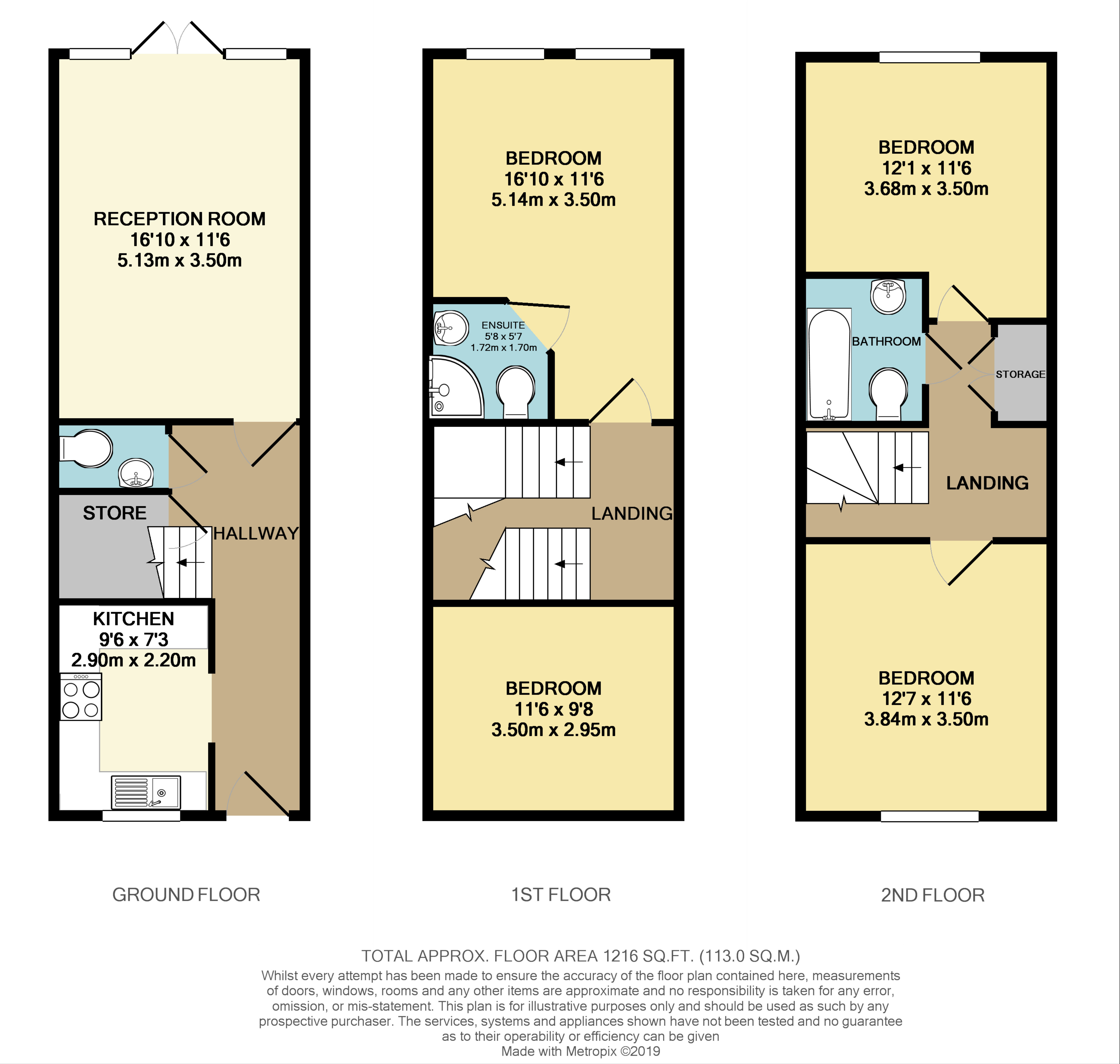 4 Bedrooms Terraced house for sale in Walton Road, East Molesey KT8