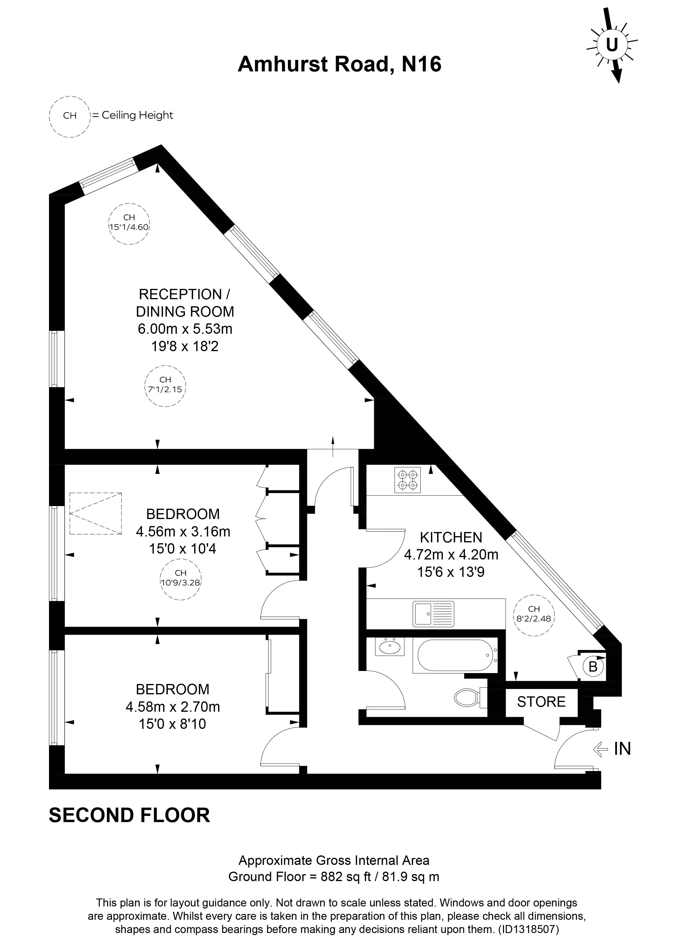 Amhurst Road, London floorplan
