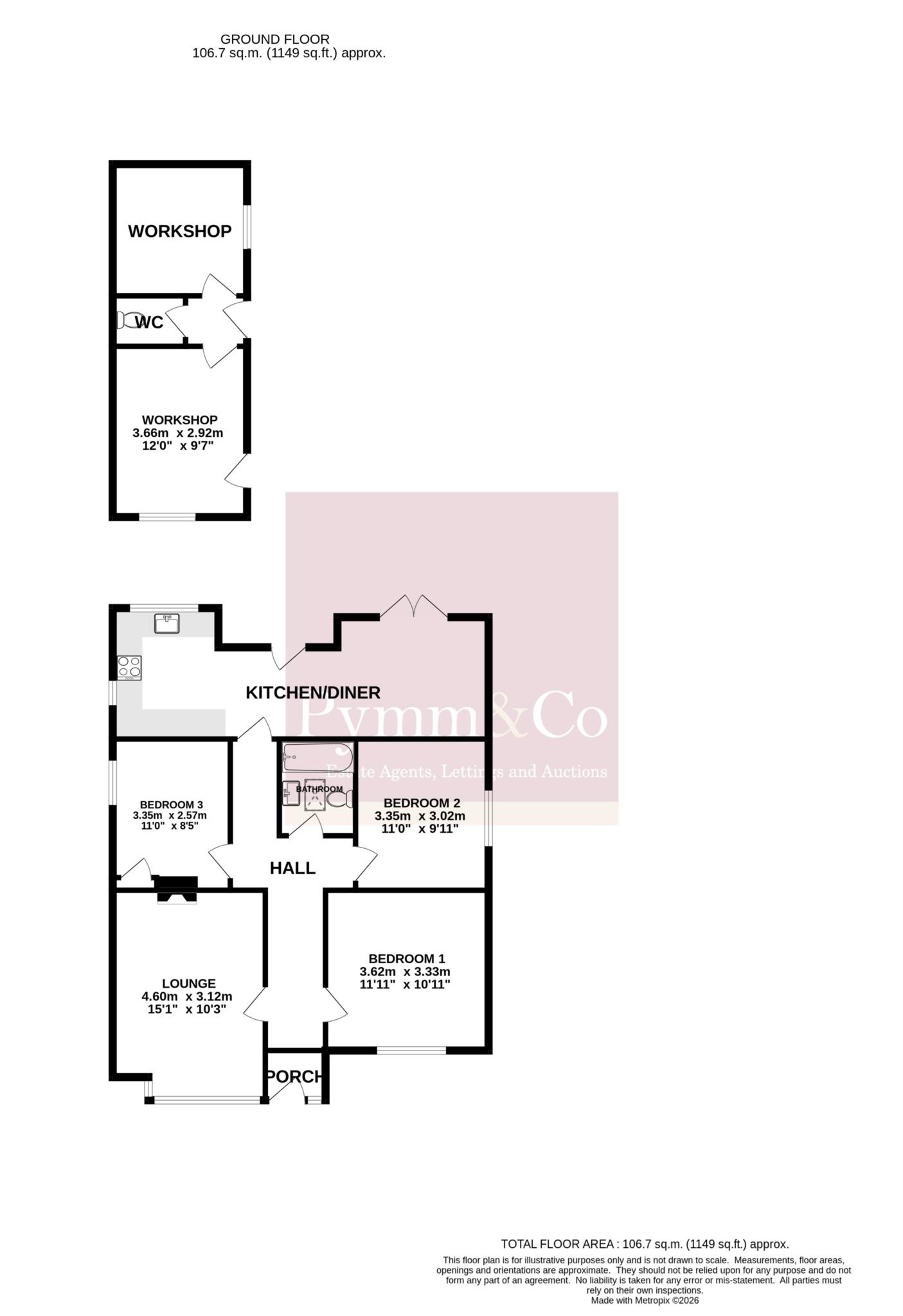 11, Blenheim Close, Norwich floorplan