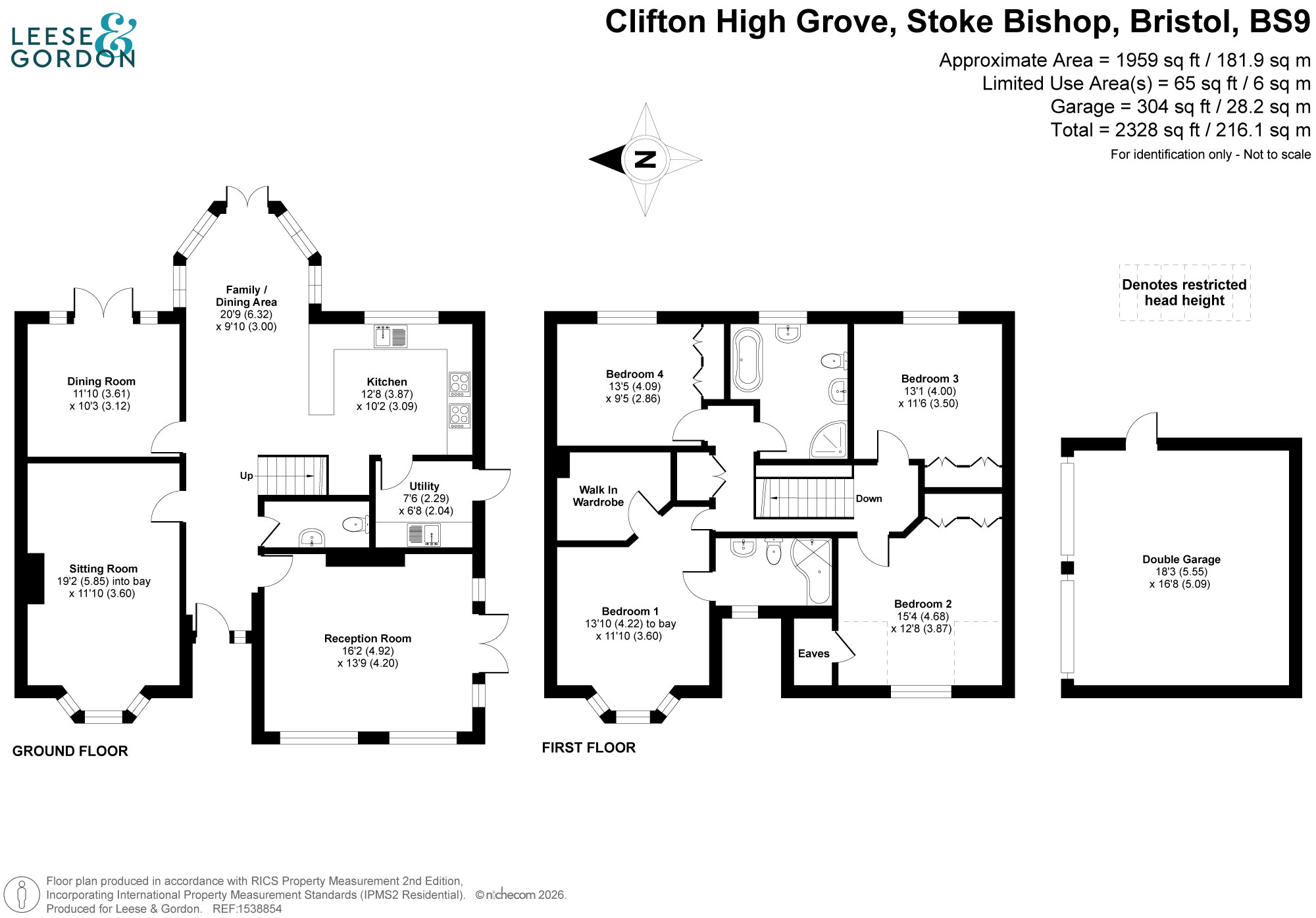 8 Clifton High Grove, Bristol floorplan