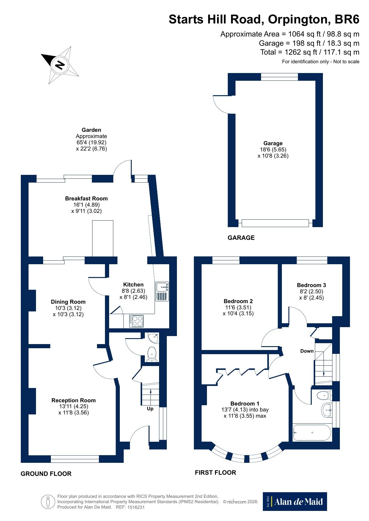 23, Starts Hill Road, Orpington floorplan