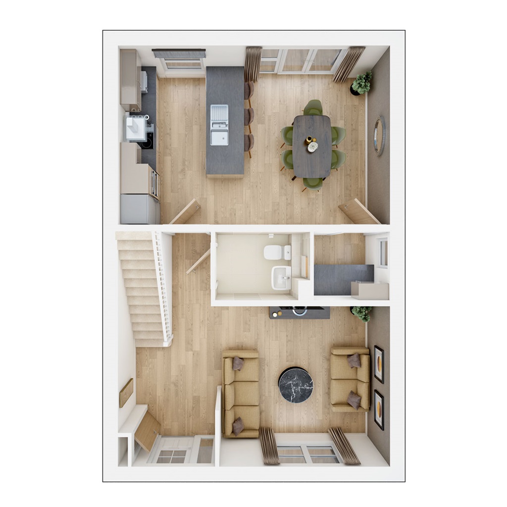 The Ayleford - Plot 9, Barrowby Chase, Low Road, Barrowby, Grantham floorplan