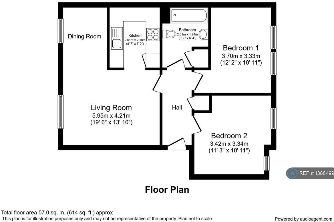 Queens Road, Manchester M40, 2 bedroom flat to rent 61455345