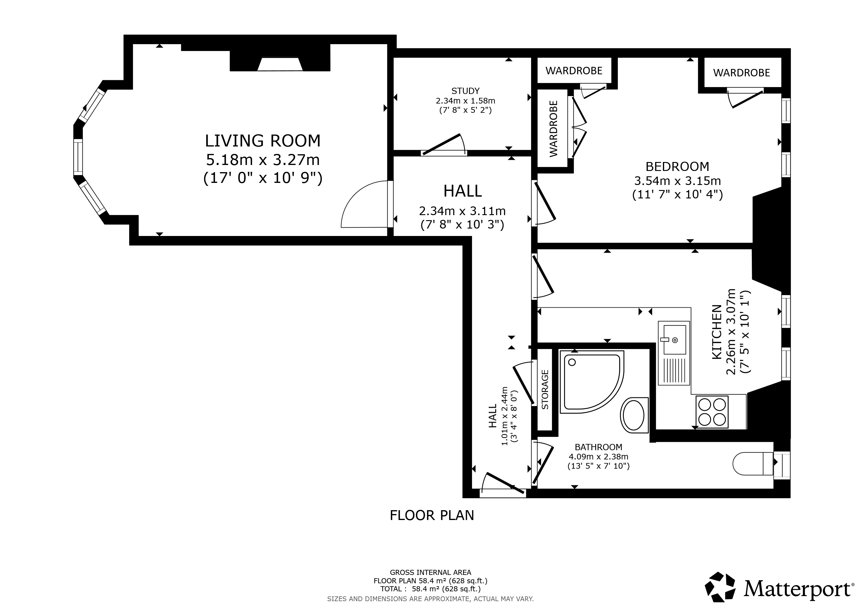7, Kildonan Drive, Flat 3/2, Partick floorplan