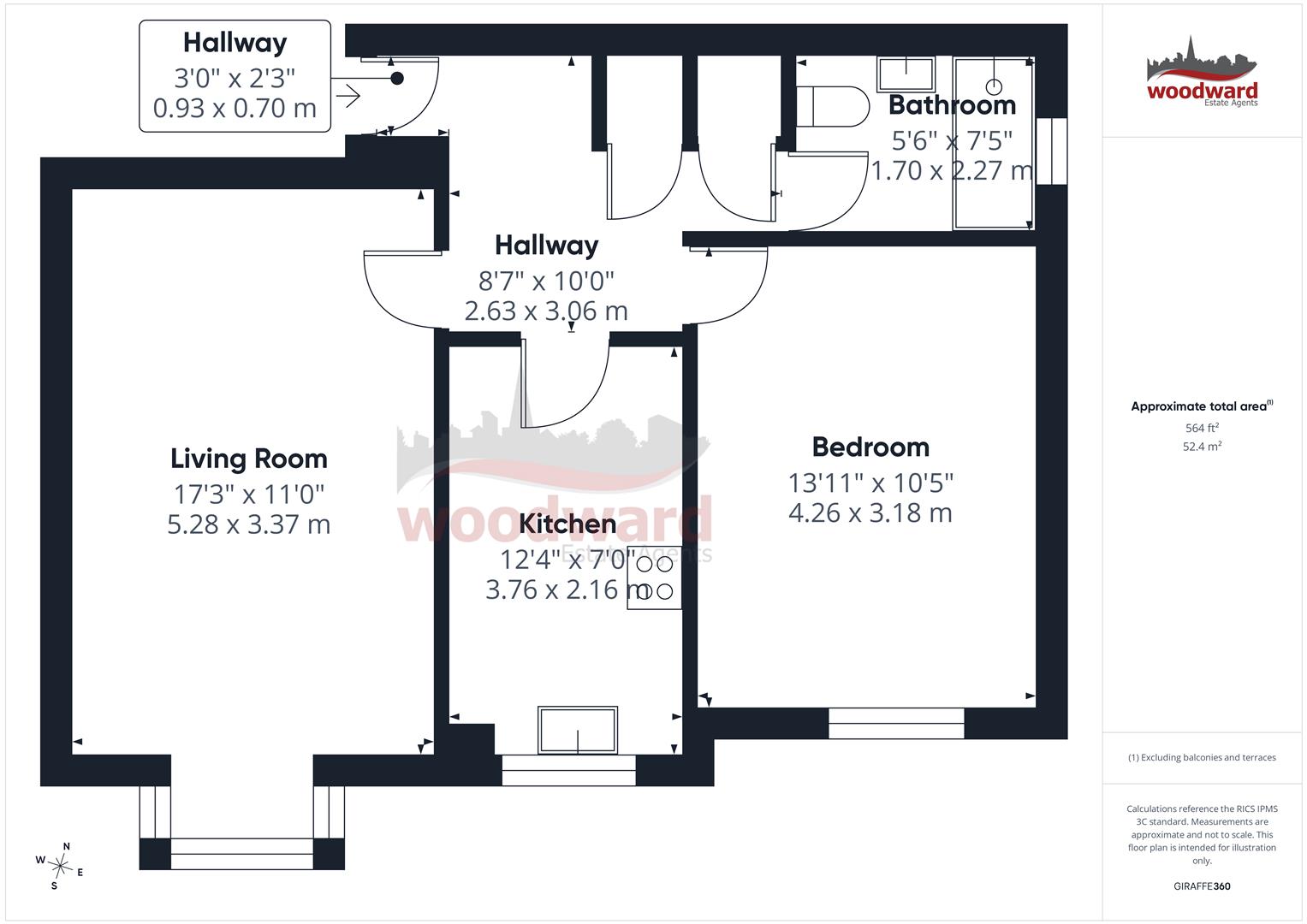 3 Holly Lodge, Buckingham Road, Harrow floorplan