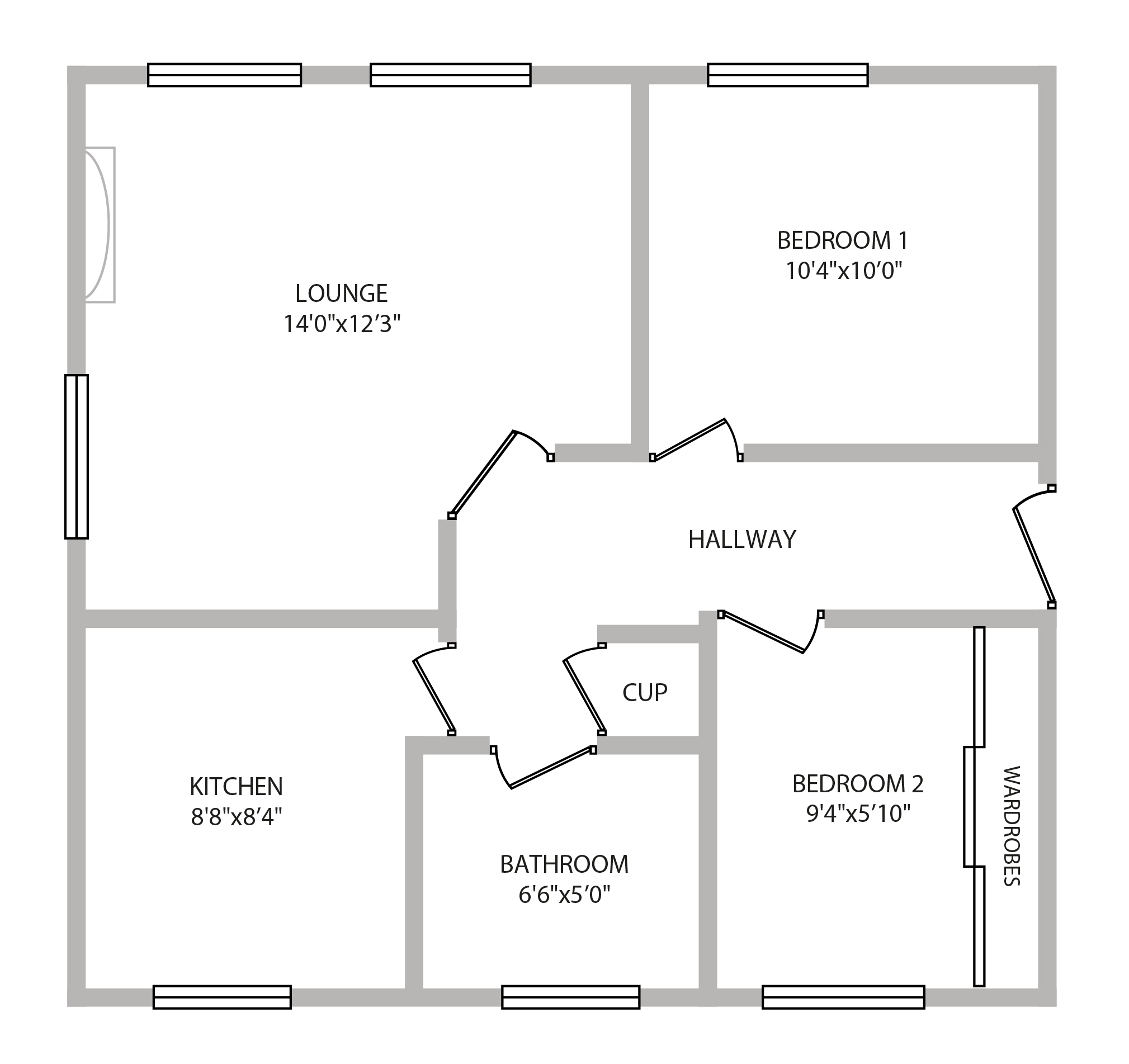 2 Bedrooms Flat for sale in Fairways View, Hardgate G81