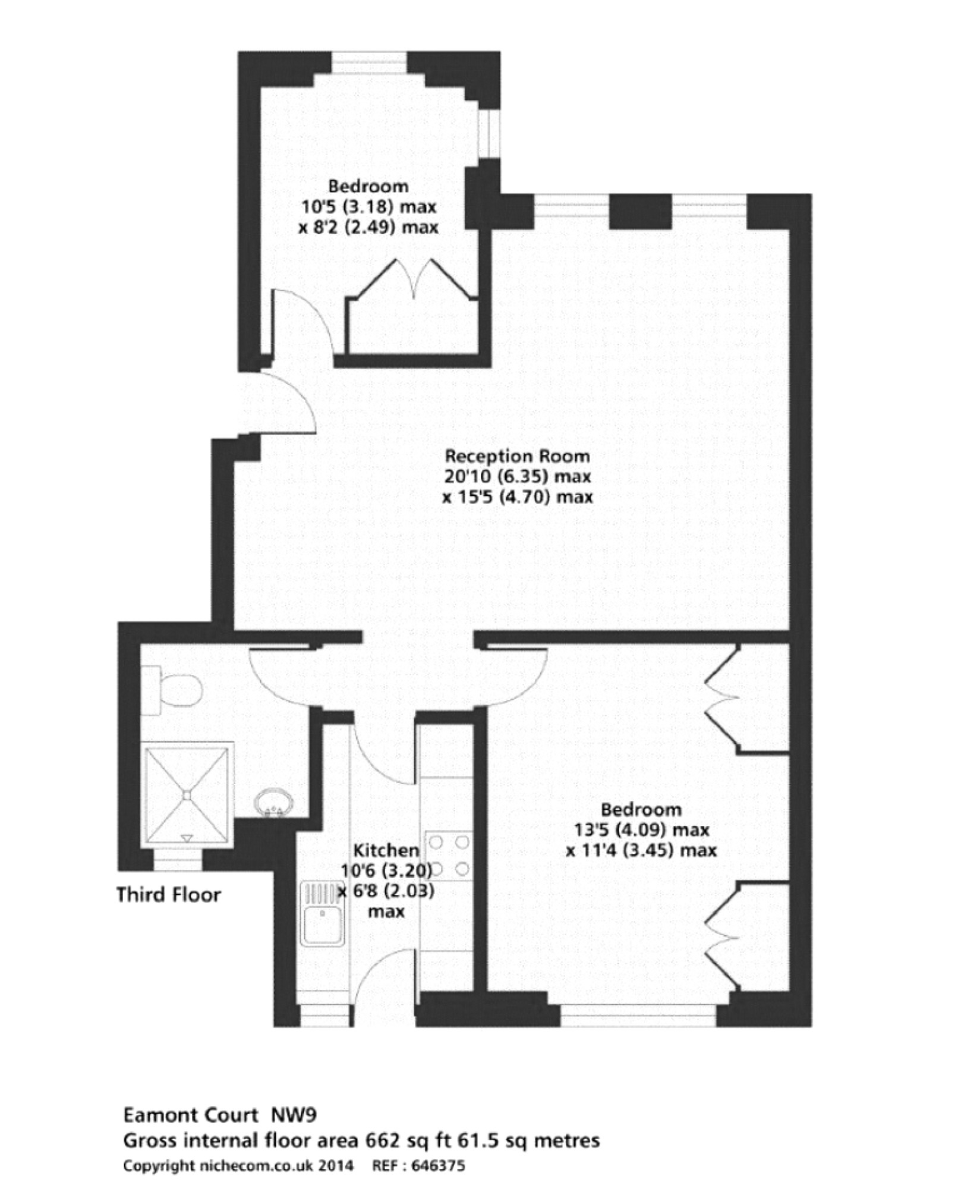 2 Bedrooms Flat for sale in Eamont Court, London NW8