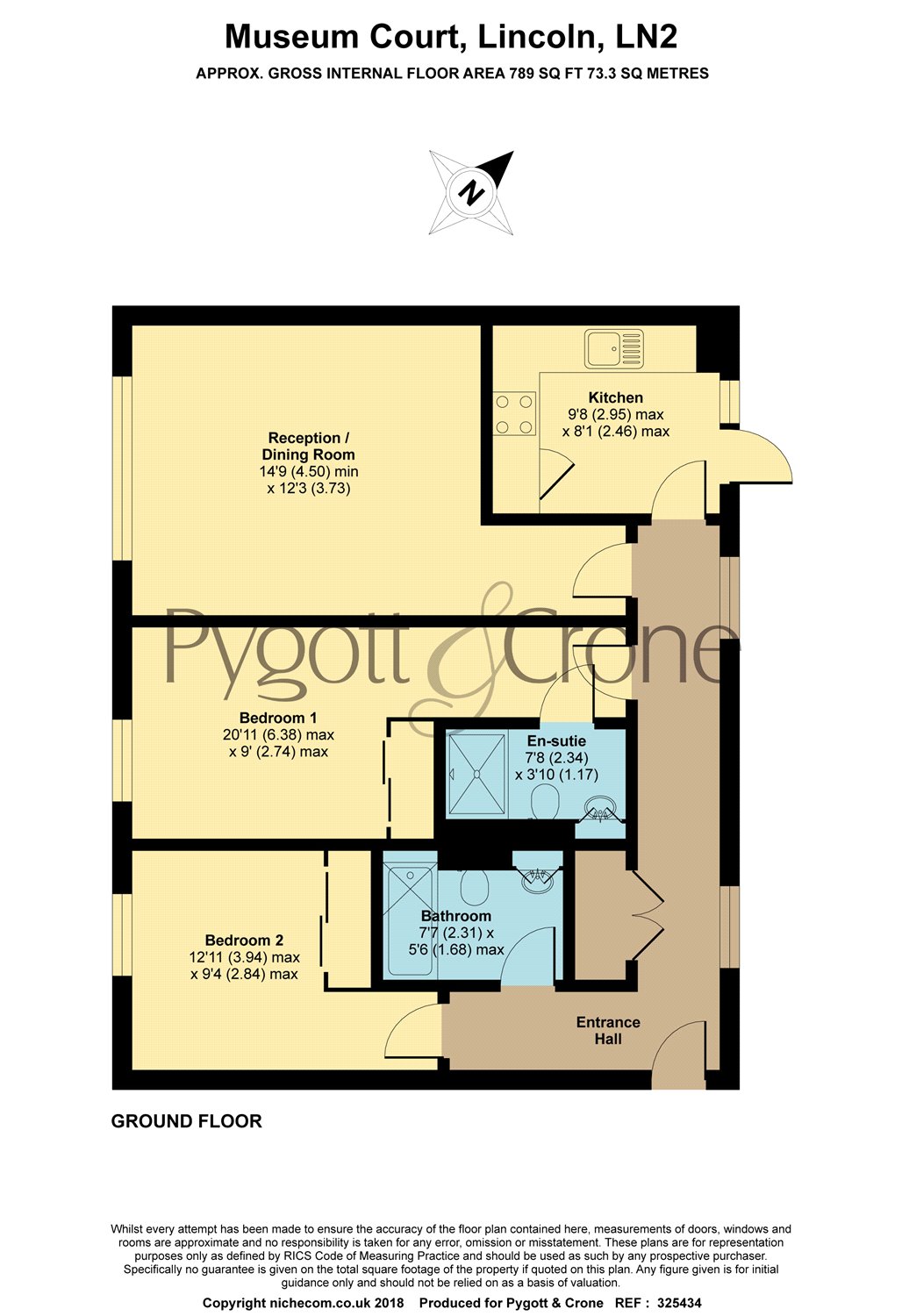 2 Bedrooms Flat for sale in Museum Court, Lincoln LN2