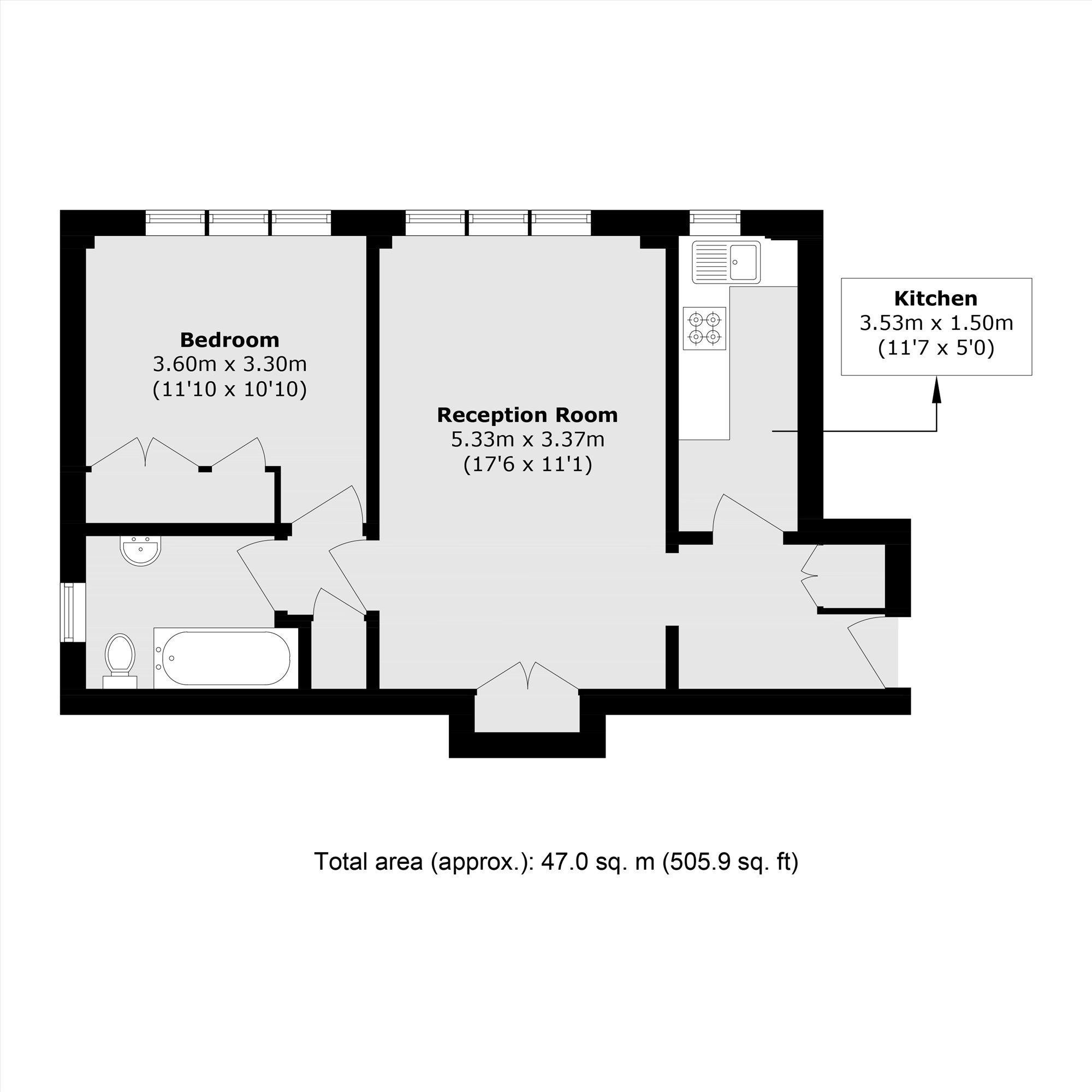Flat 15, Cleve House, 7-9, Cleve Road, London floorplan