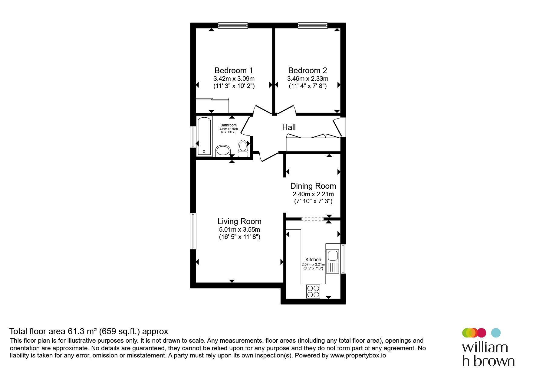 34, Spinnaker Close, Clacton-On-Sea floorplan