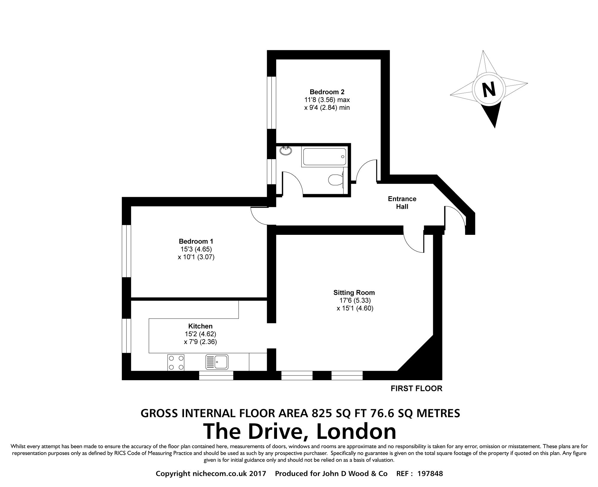 2 Bedrooms Flat to rent in 28 The Drive, London E4