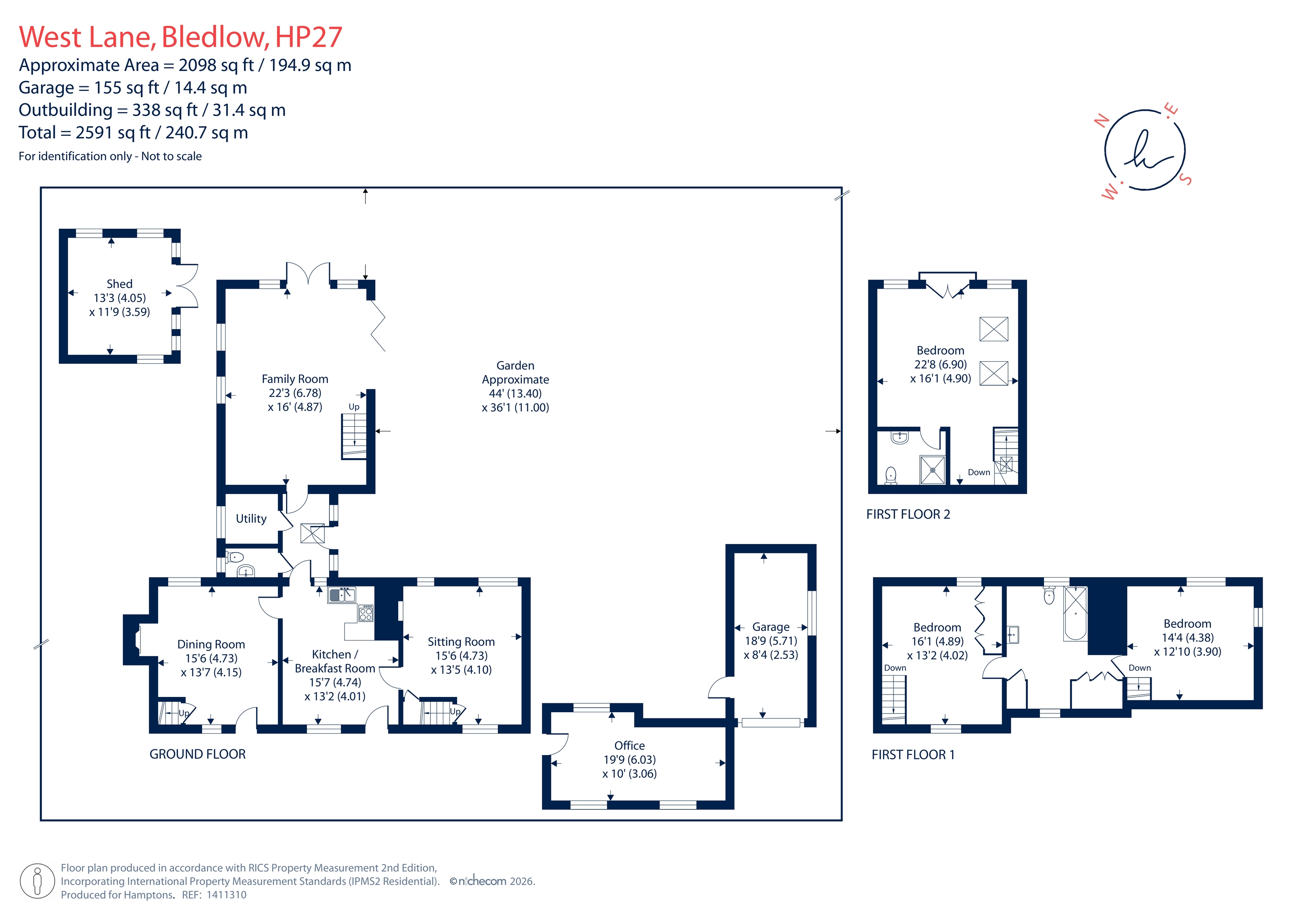 The Cottage, West Lane, Bledlow floorplan