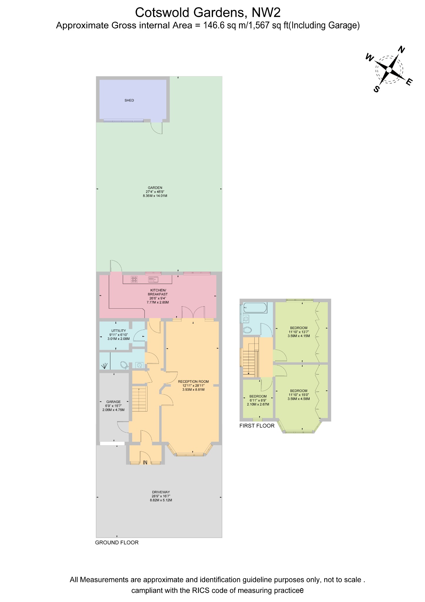 28 Cotswold Gardens, London, Greater London floorplan