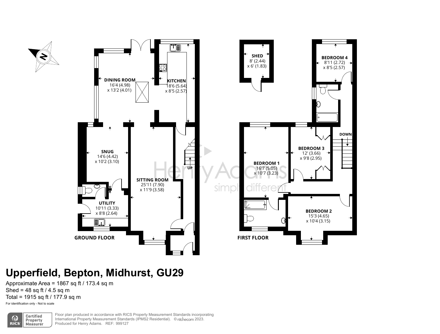 Upperfield, Bepton, Midhurst, West Sussex GU29, 4 bedroom semidetached house for sale