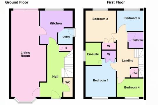 27, Wren Close, Corby floorplan